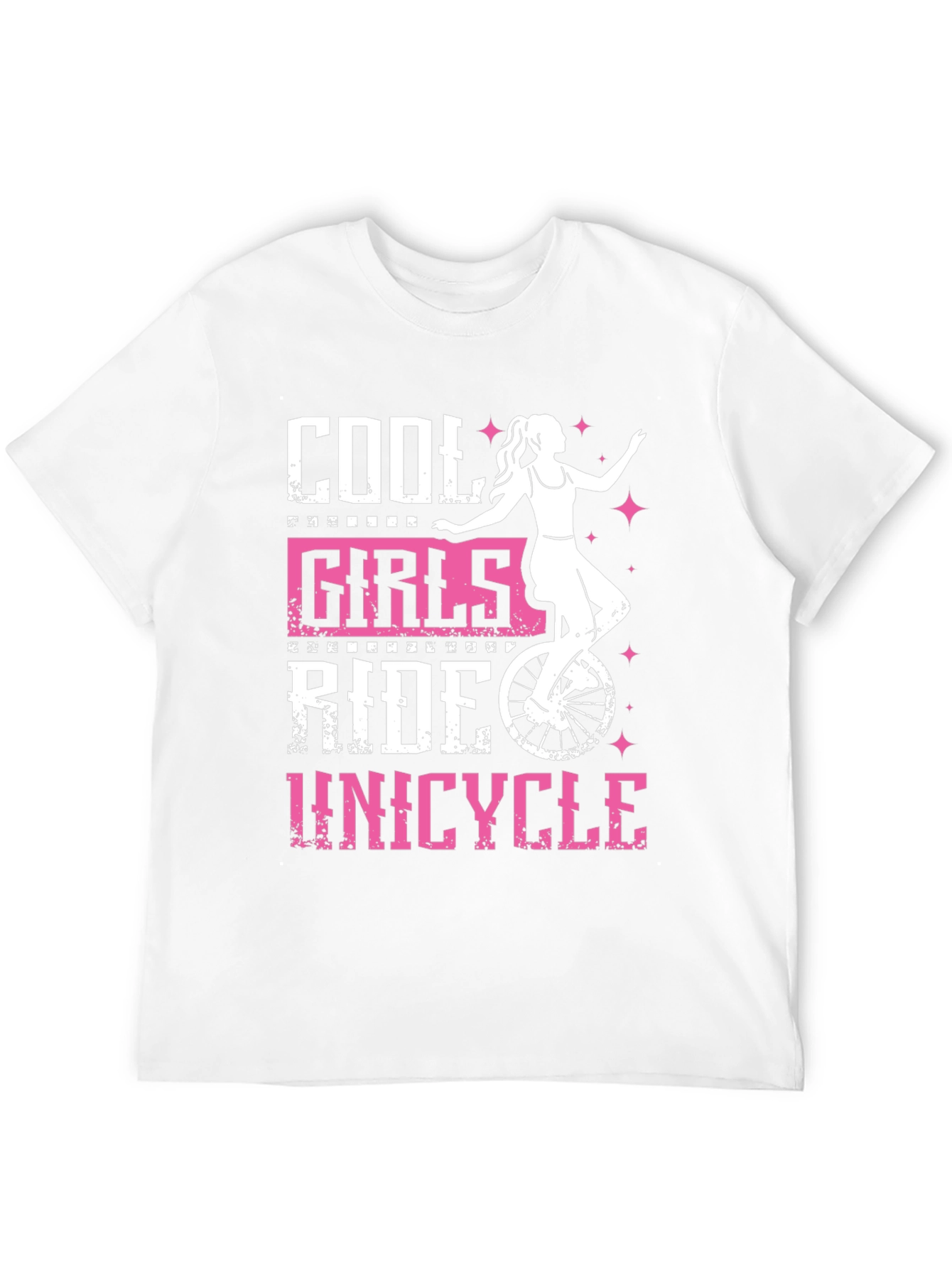 Cool Girls Ride Unicycle Graphic Tee