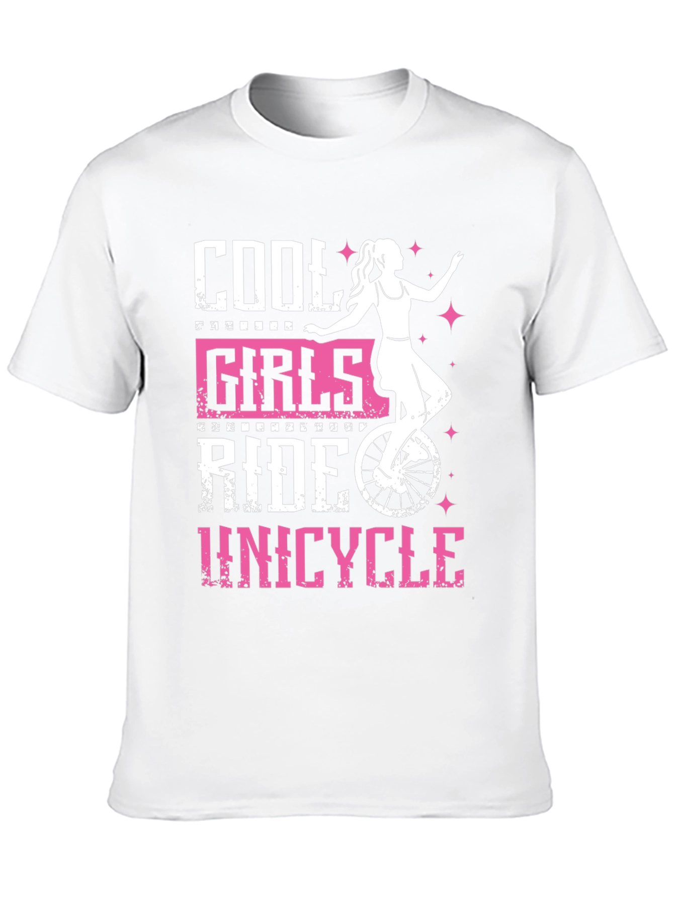 Cool Girls Ride Unicycle Graphic Tee