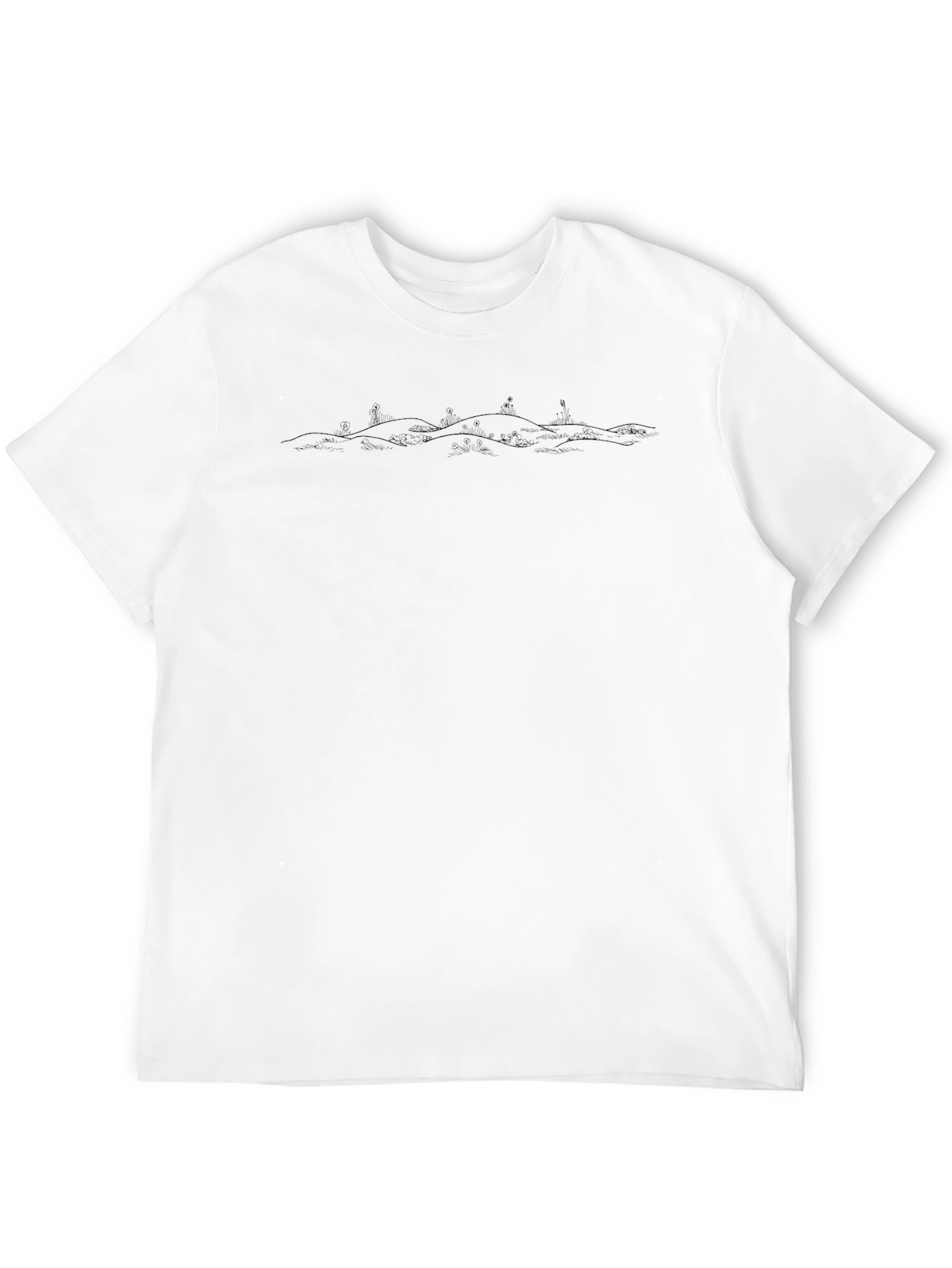 Minimalist Hills Black T-Shirt