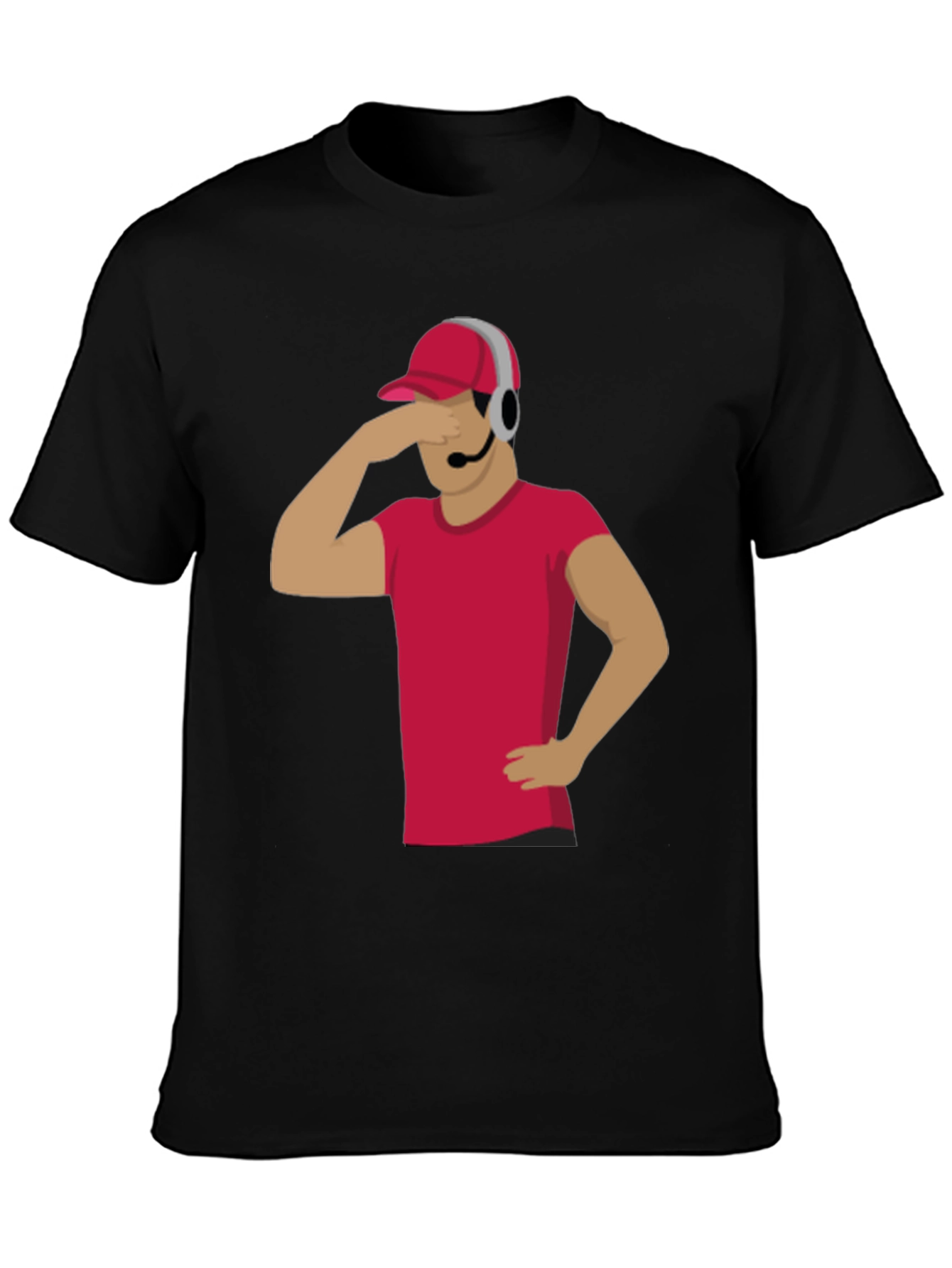 Funny Gamer T-Shirt with Headset - Novelty Graphic Tee