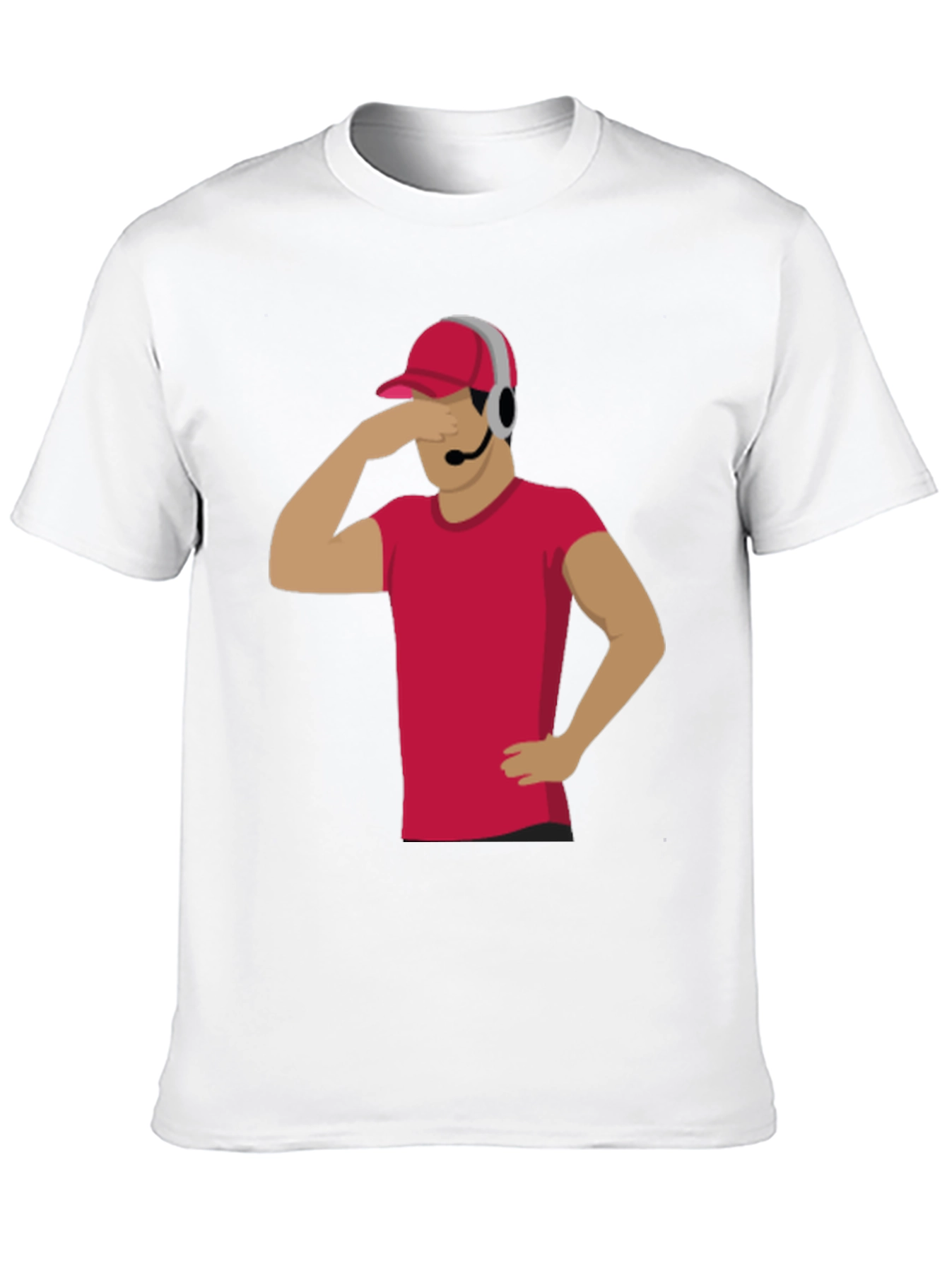 Funny Gamer T-Shirt with Headset - Novelty Graphic Tee