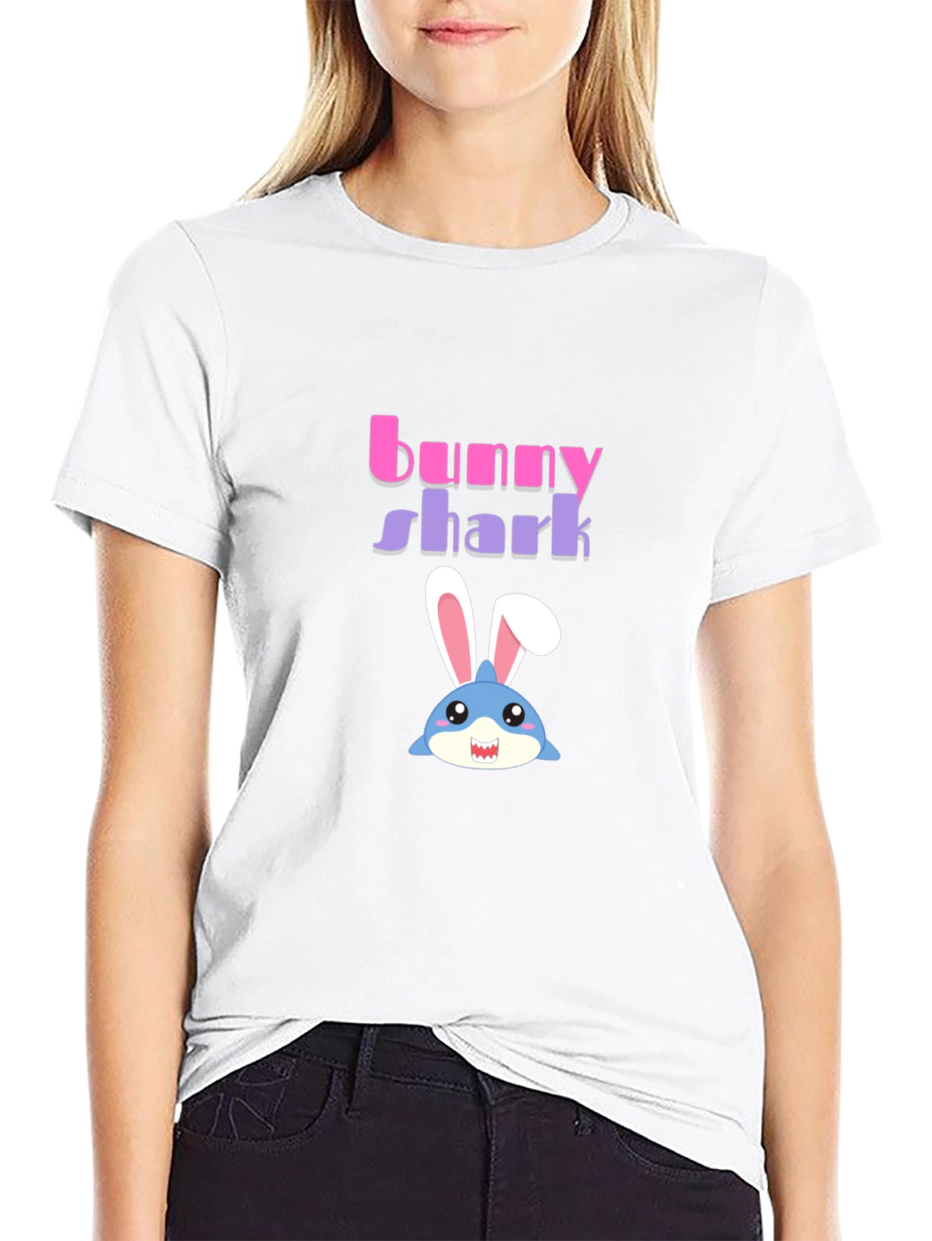 Bunny Shark Graphic T-Shirt