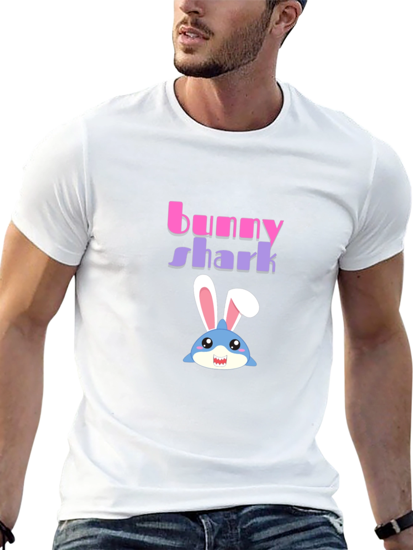 Bunny Shark Graphic T-Shirt