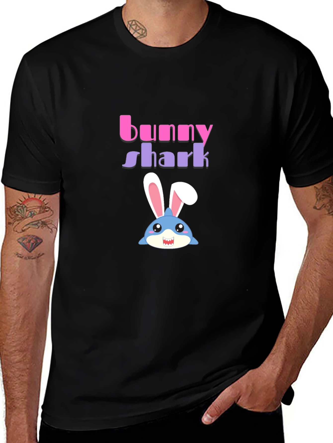 Bunny Shark Graphic T-Shirt