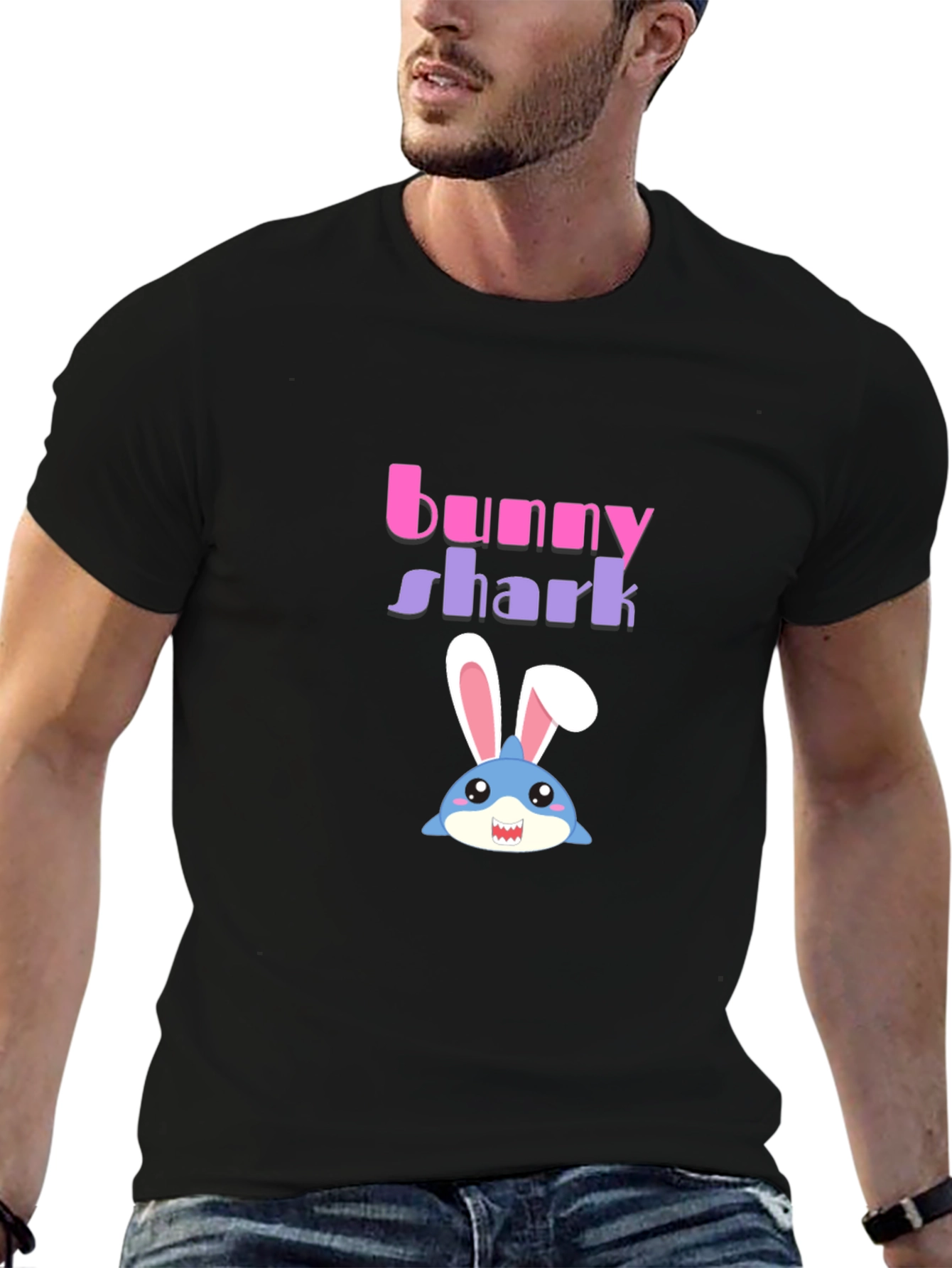 Bunny Shark Graphic T-Shirt