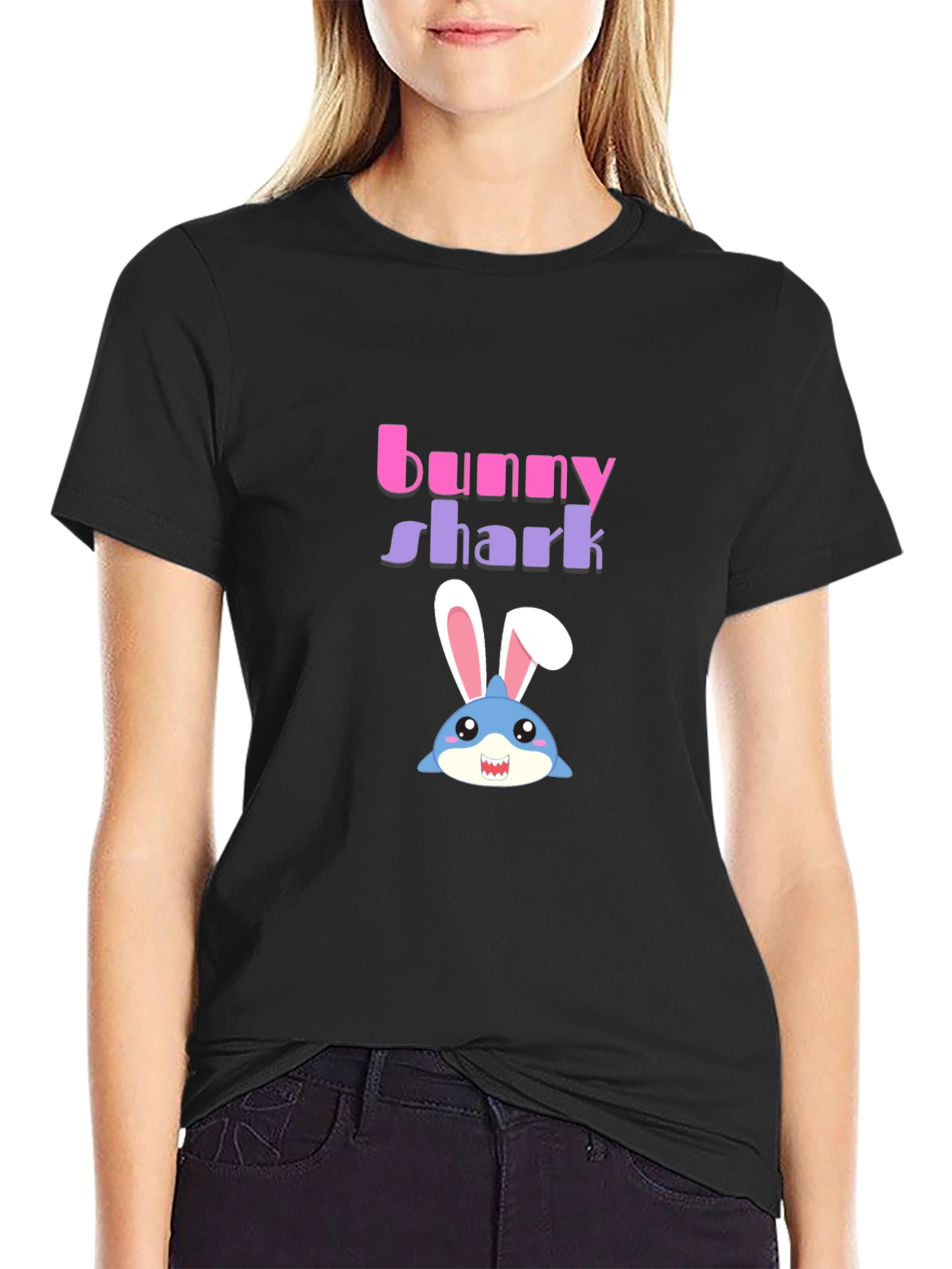 Bunny Shark Graphic T-Shirt