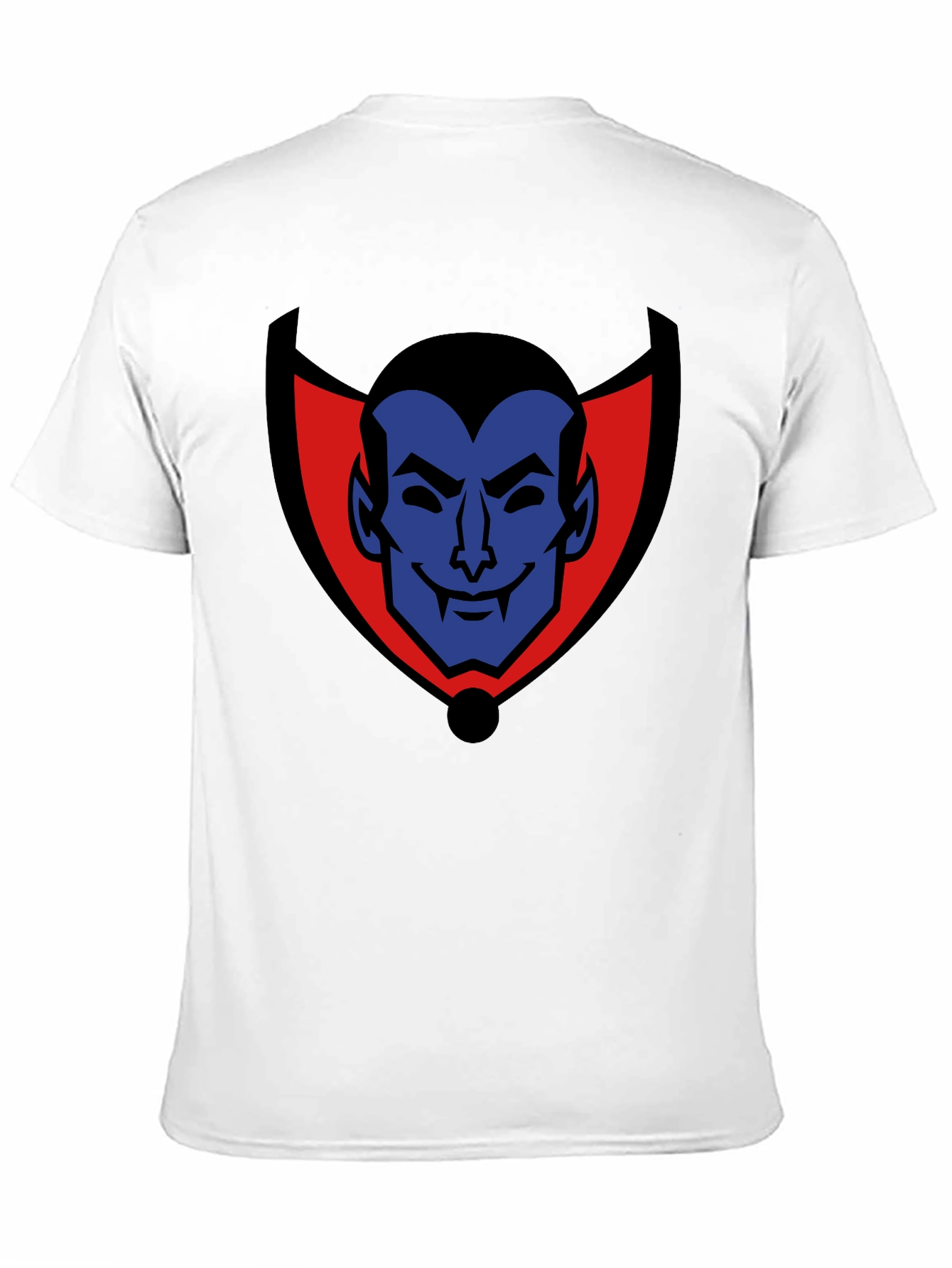 Cartoon Dracula Graphic Tee - Black