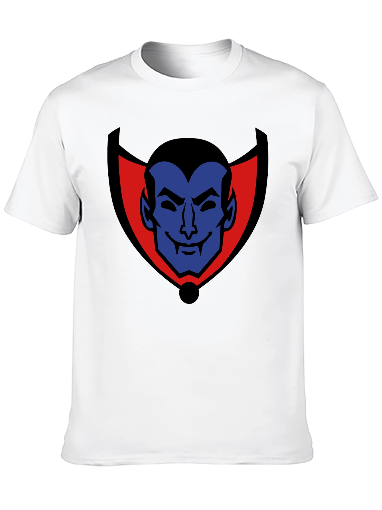 Cartoon Dracula Graphic Tee - Black