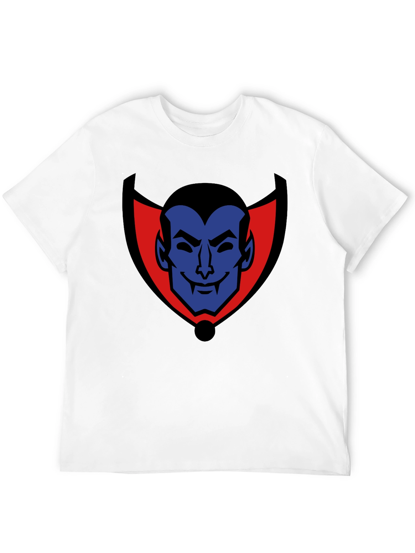 Cartoon Dracula Graphic Tee - Black