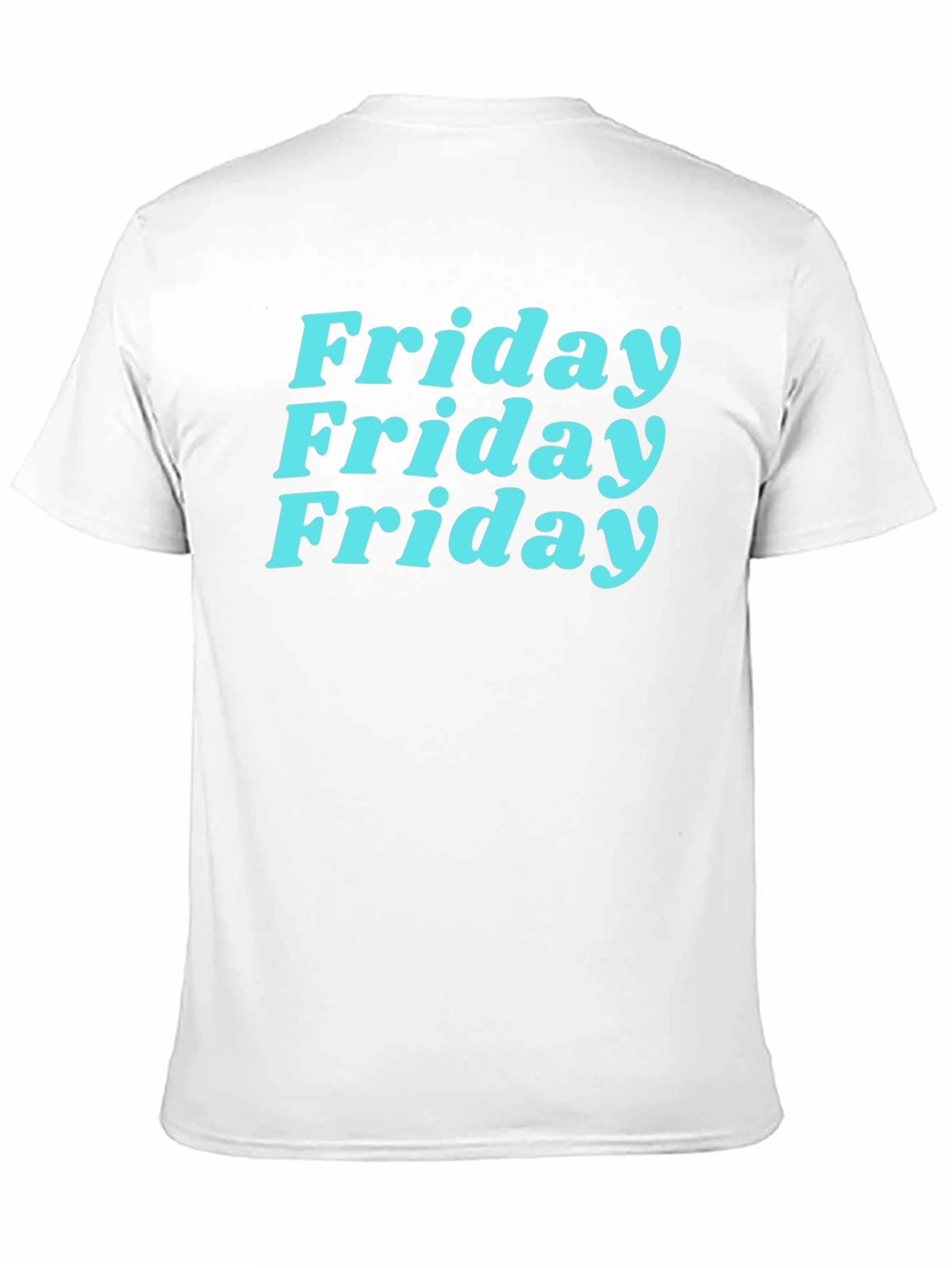 Friday Vibes Graphic Tee - Black Cotton T-Shirt