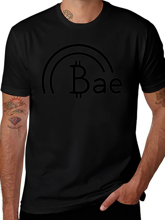 Bitcoin Bae Black Graphic Tee - Crypto Lovers Gift
