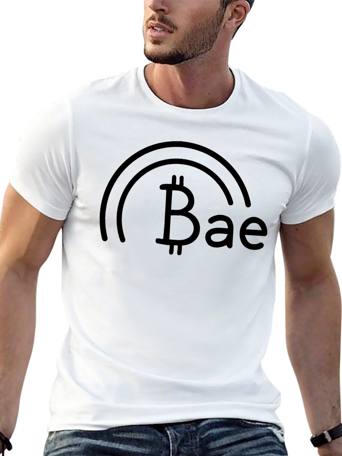 Bitcoin Bae Black Graphic Tee - Crypto Lovers Gift