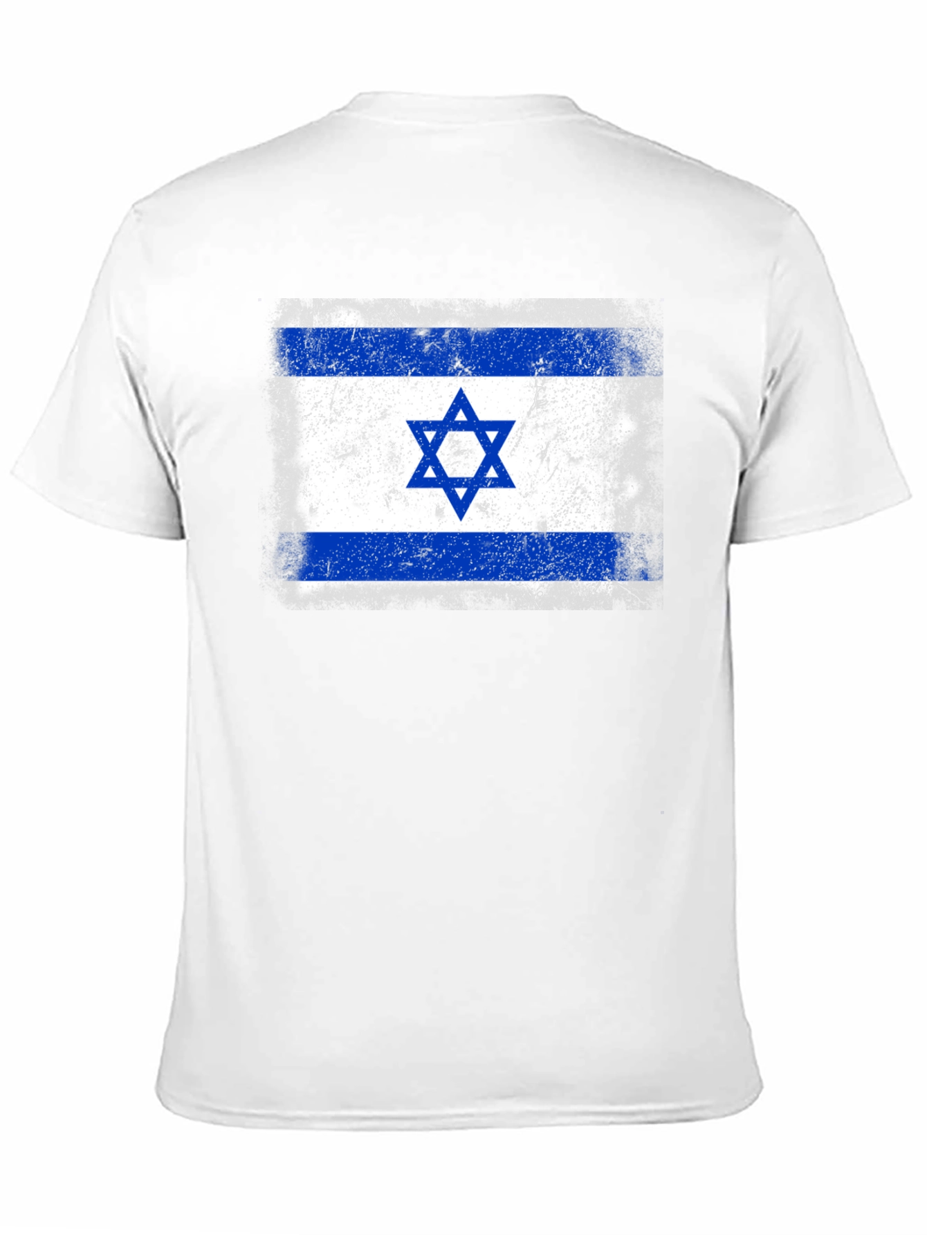 Distressed Israel Flag Graphic T-Shirt