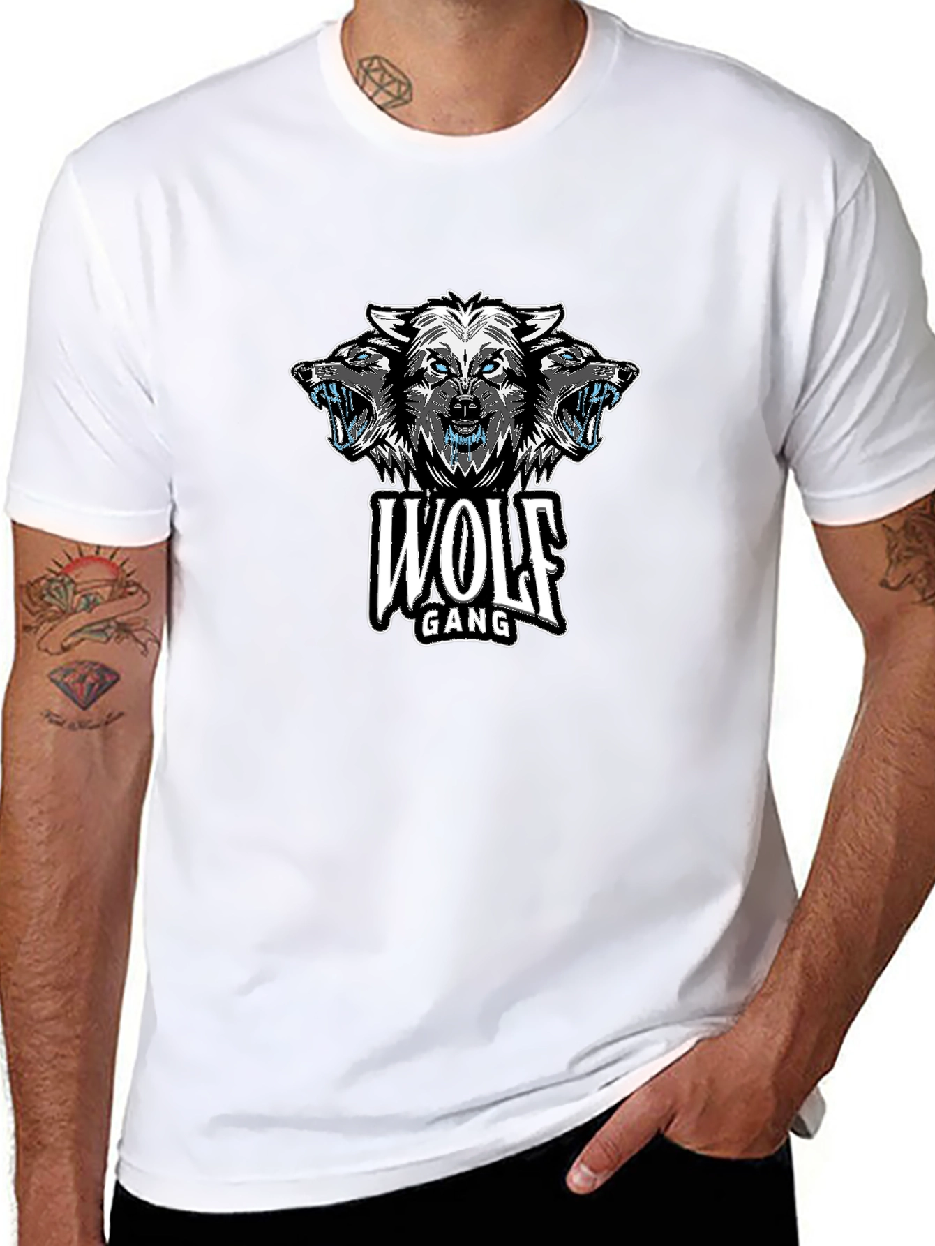 Wolf Gang Graphic Print Black T-Shirt