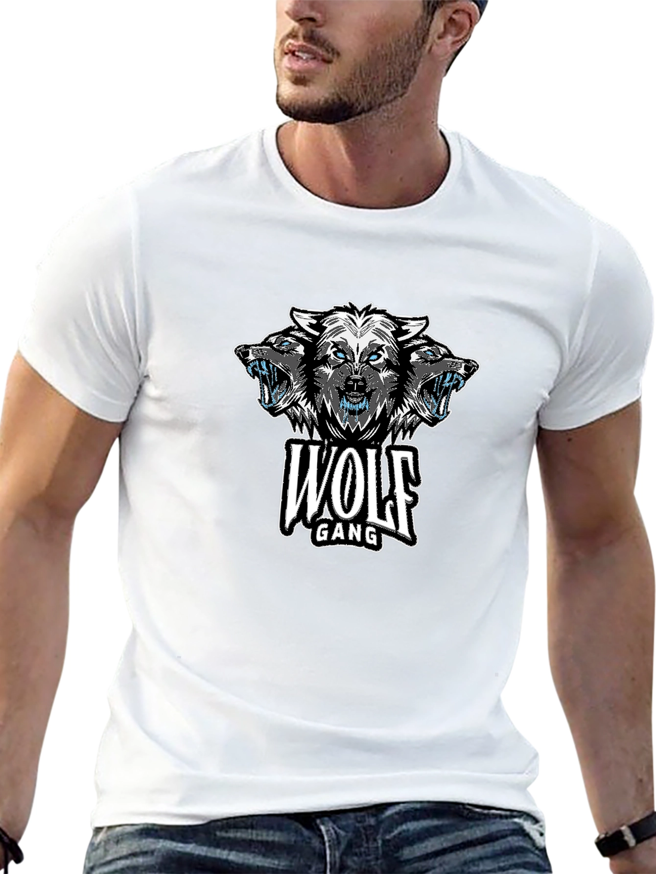Wolf Gang Graphic Print Black T-Shirt