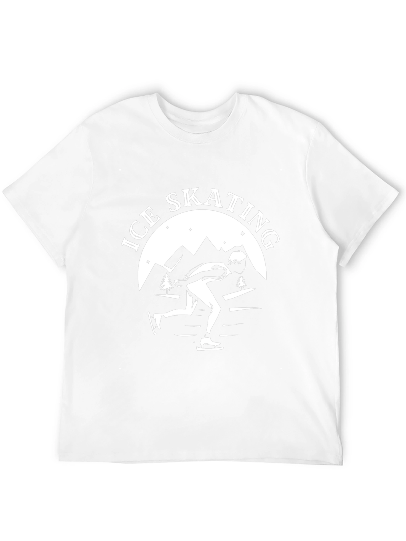 Ice Skating Graphic Tee - Cool Winter Design