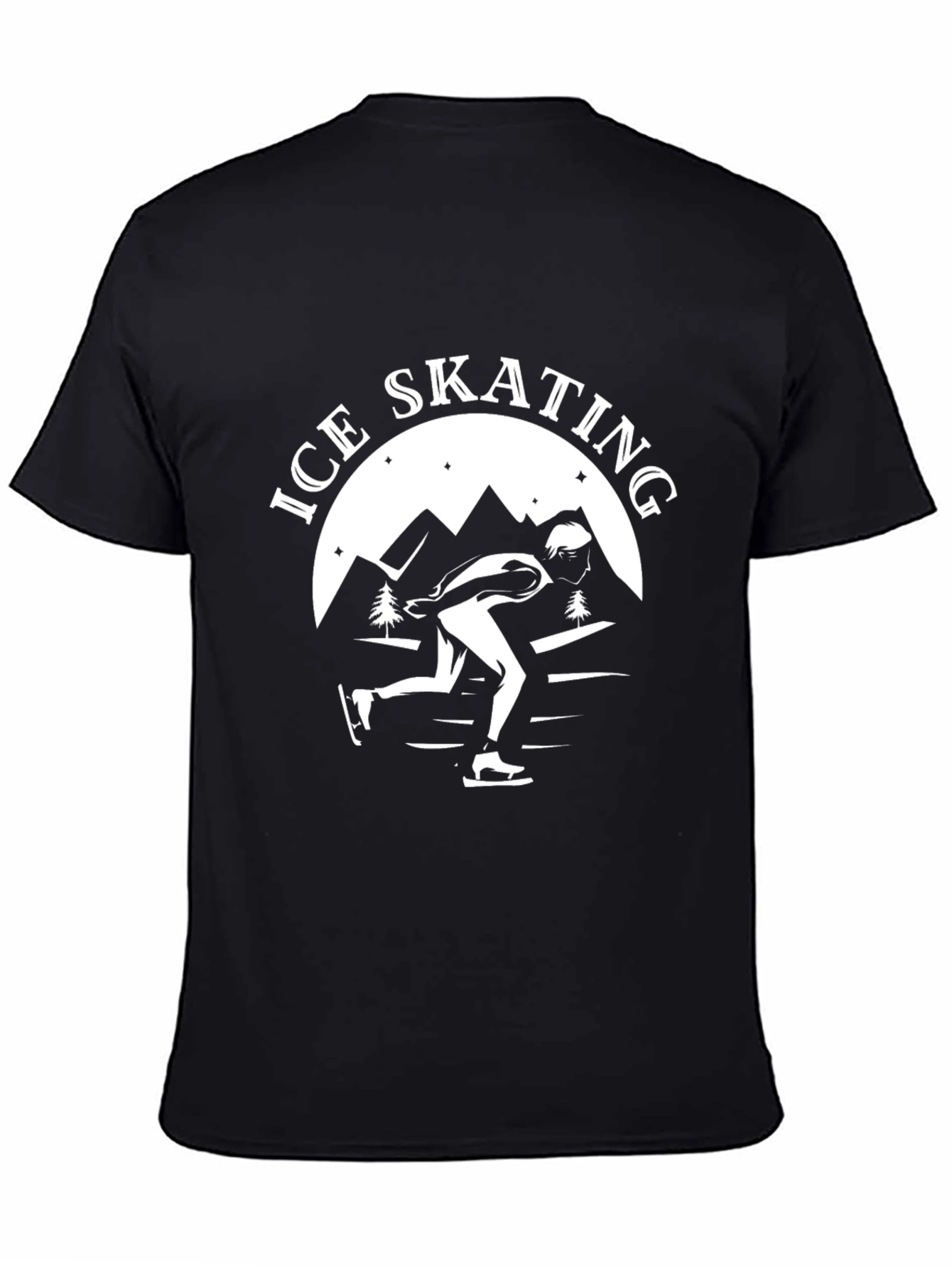 Ice Skating Graphic Tee - Cool Winter Design