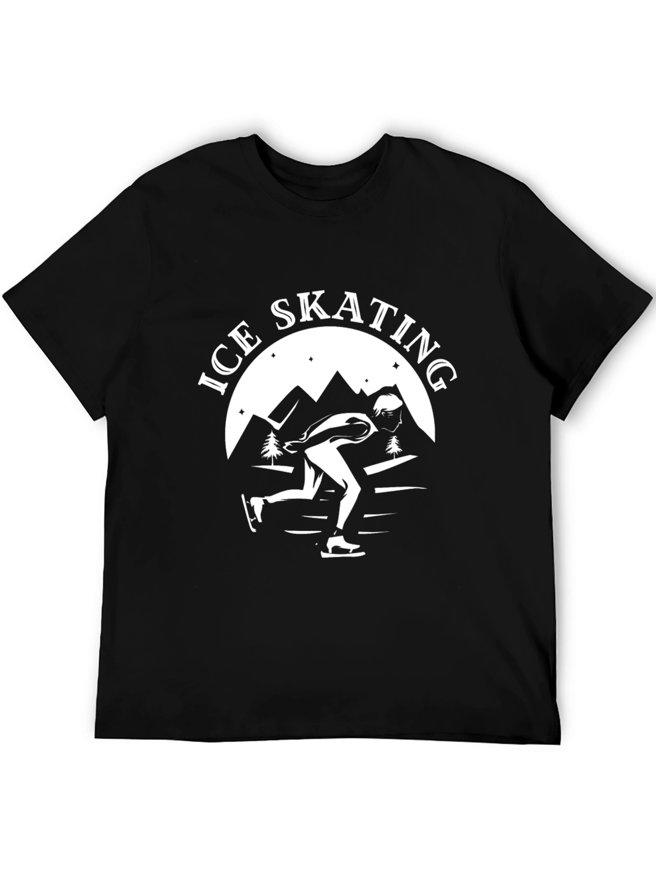 Ice Skating Graphic Tee - Cool Winter Design