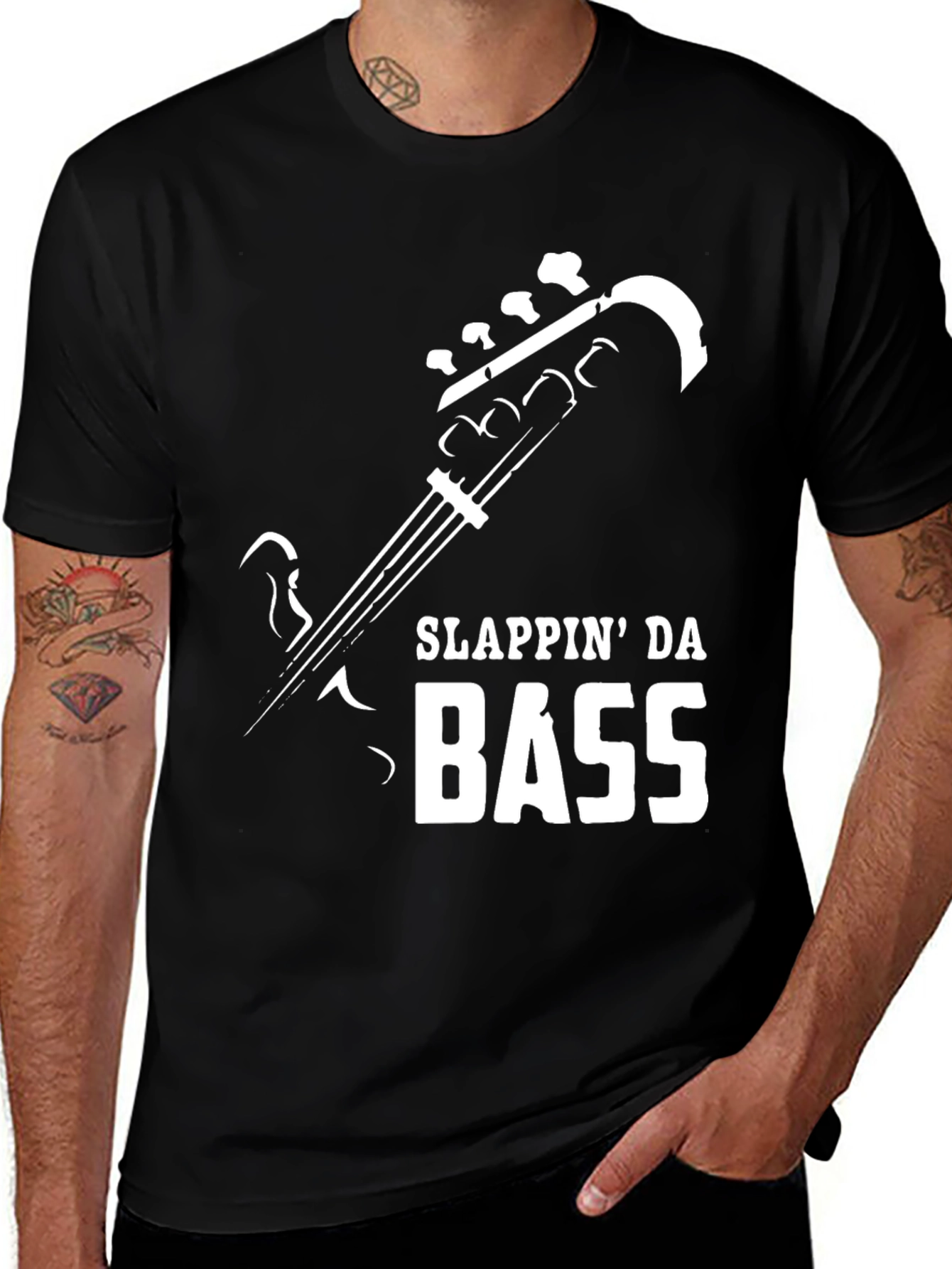 Slappin Da Bass T-Shirt - Musician Tee