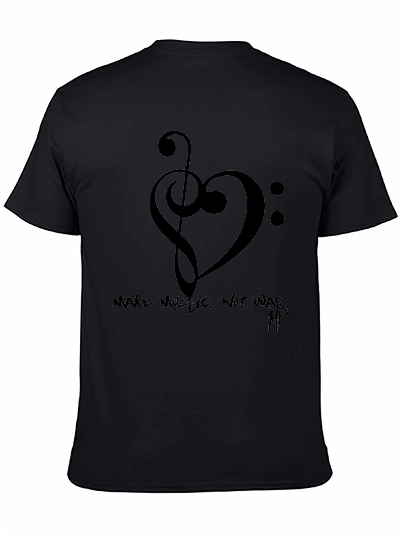 Music Heart T-Shirt - Make Music Not War