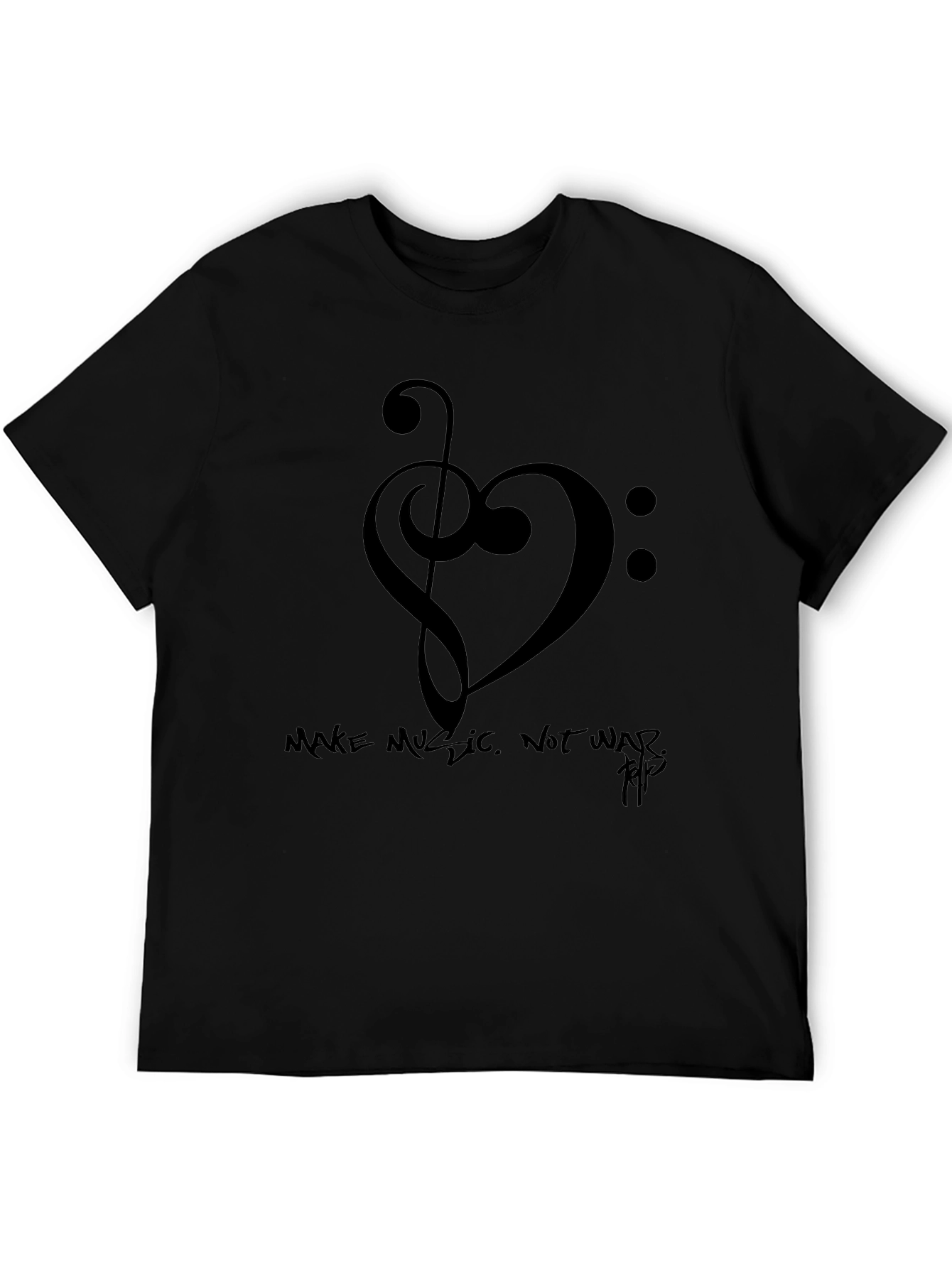 Music Heart T-Shirt - Make Music Not War