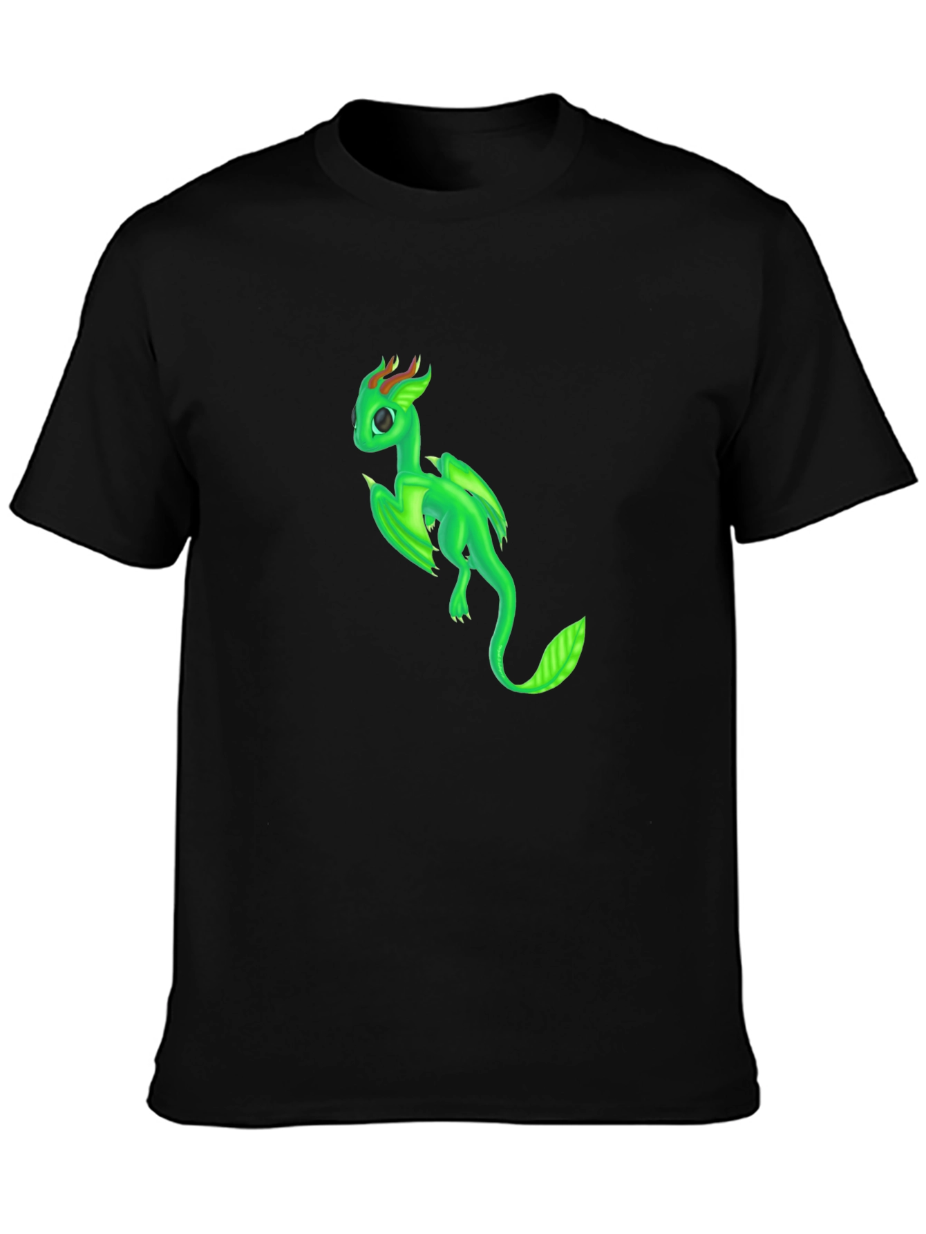 Green Dragon Graphic T-Shirt - Fantasy Creature Tee