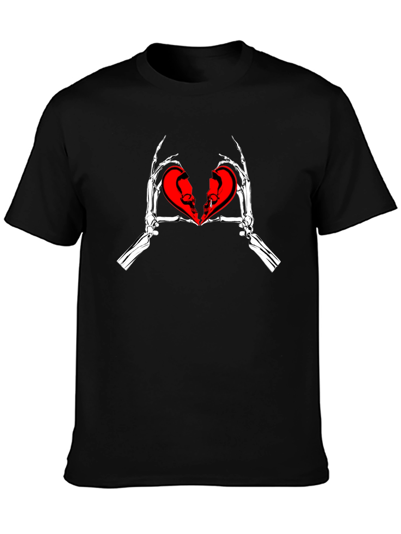 Skeleton Hands Broken Heart T-Shirt