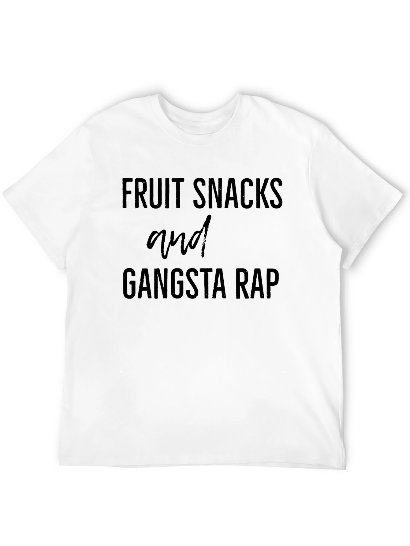 Fruit Snacks & Gangsta Rap Black Graphic Tee