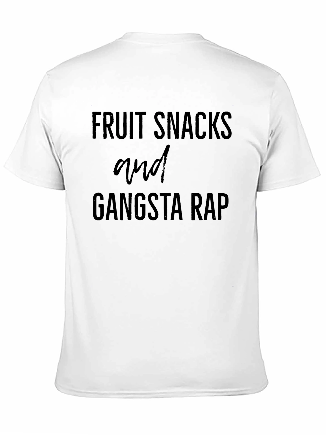 Fruit Snacks & Gangsta Rap Black Graphic Tee