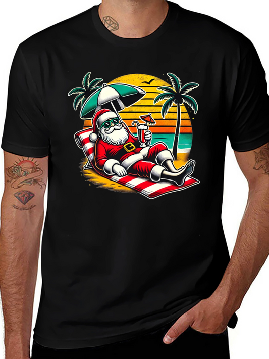 Relaxing Santa Beach T-Shirt