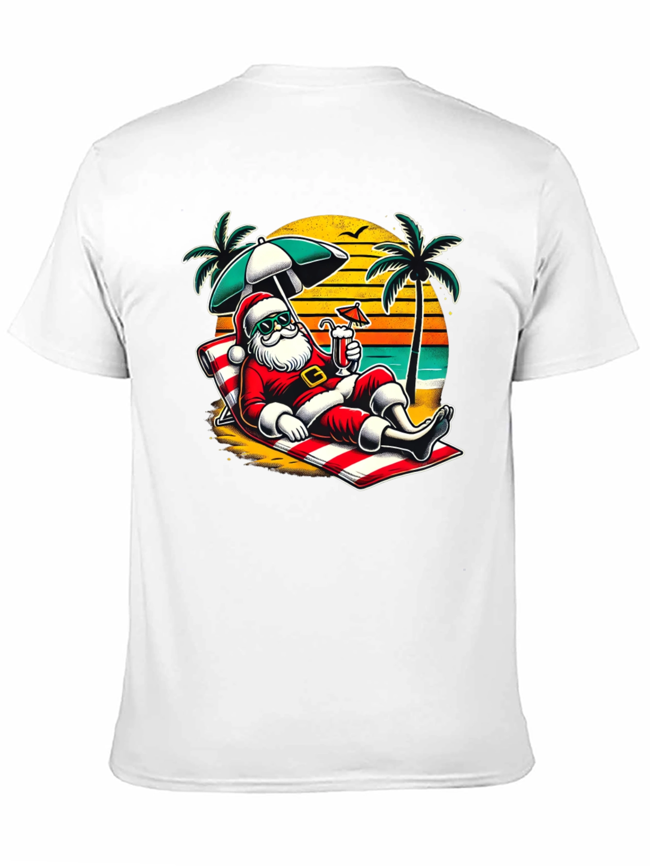 Relaxing Santa Beach T-Shirt