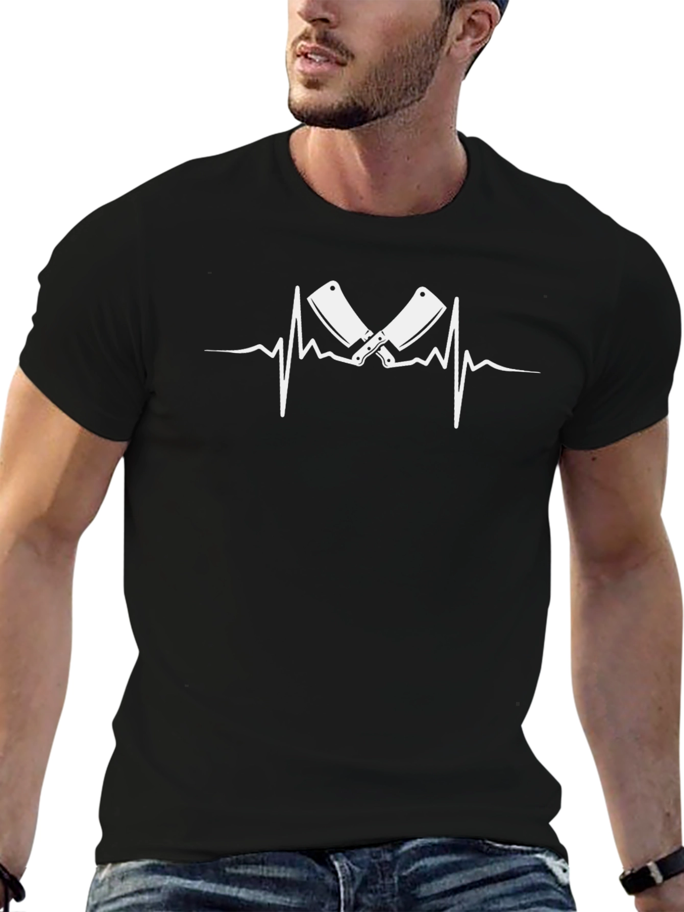 Butcher Heartbeat T-Shirt - Meat Lovers Tee