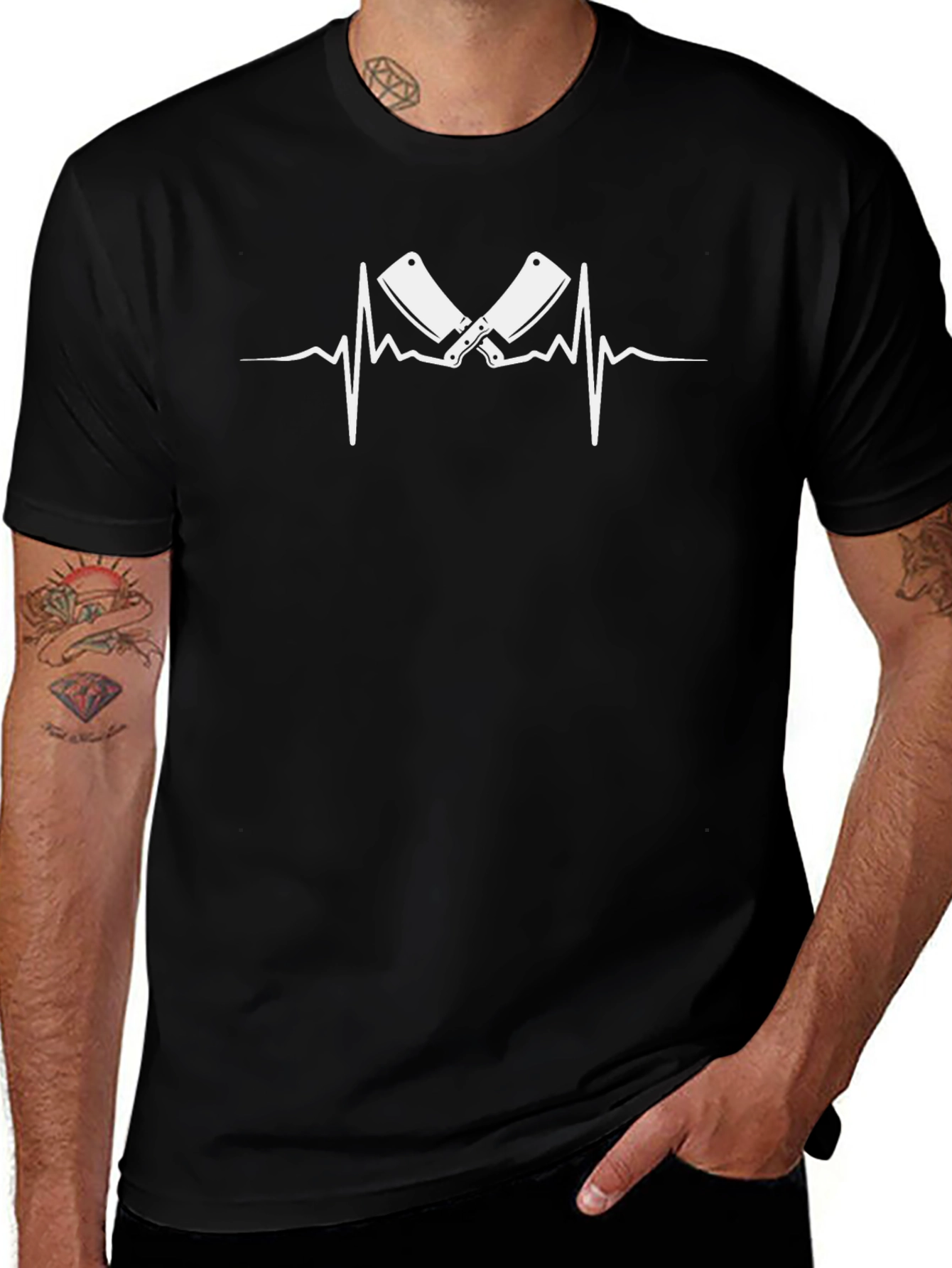 Butcher Heartbeat T-Shirt - Meat Lovers Tee