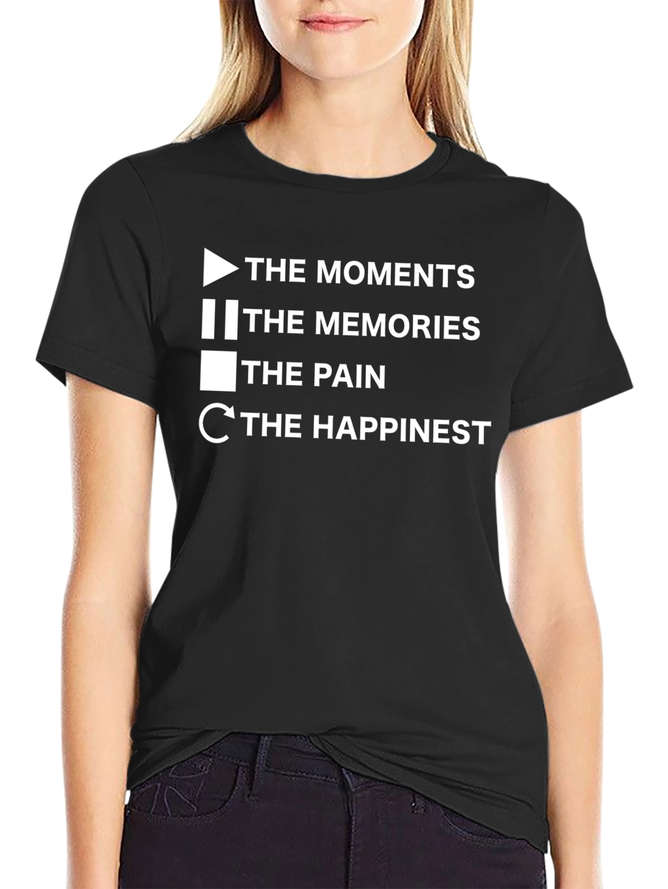 The Moments T-Shirt - Play Pause Stop Repeat