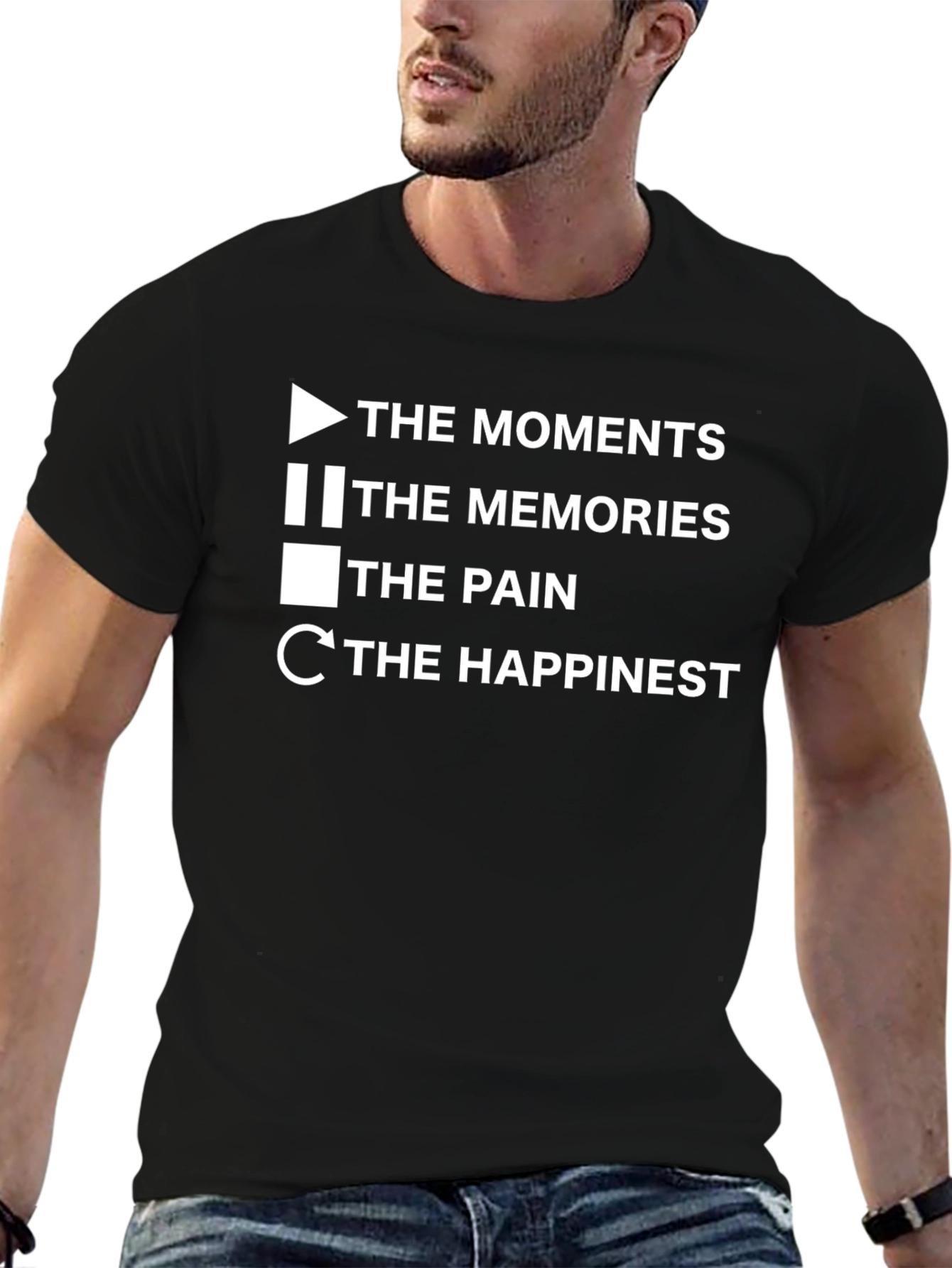 The Moments T-Shirt - Play Pause Stop Repeat
