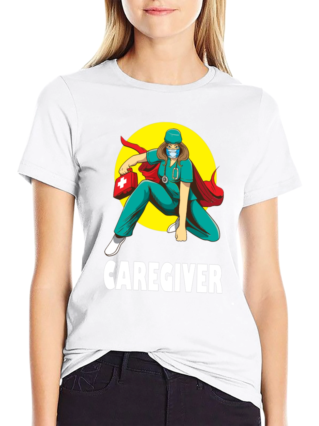 Caregiver Hero T-Shirt - Medical Superhero Tee