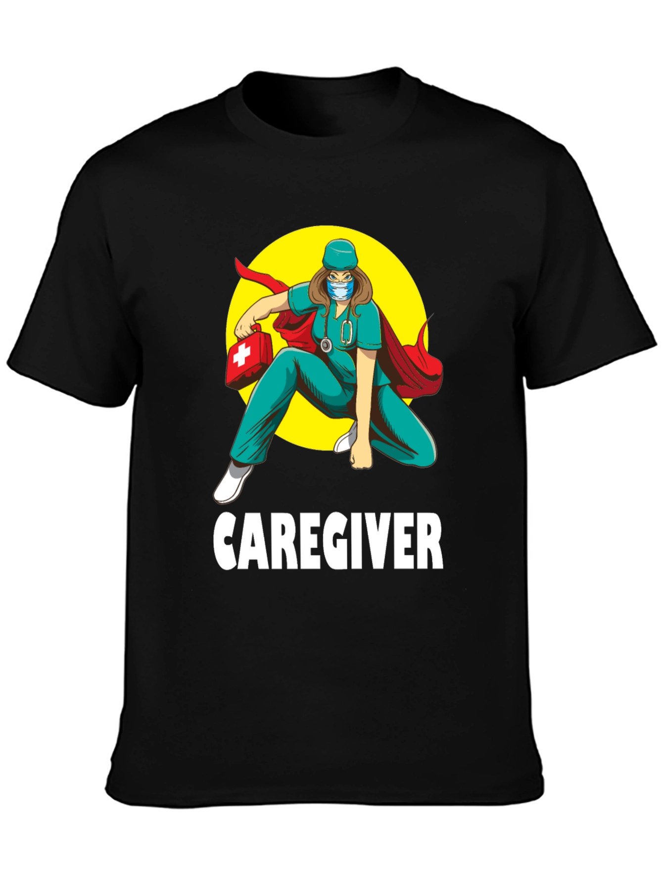 Caregiver Hero T-Shirt - Medical Superhero Tee