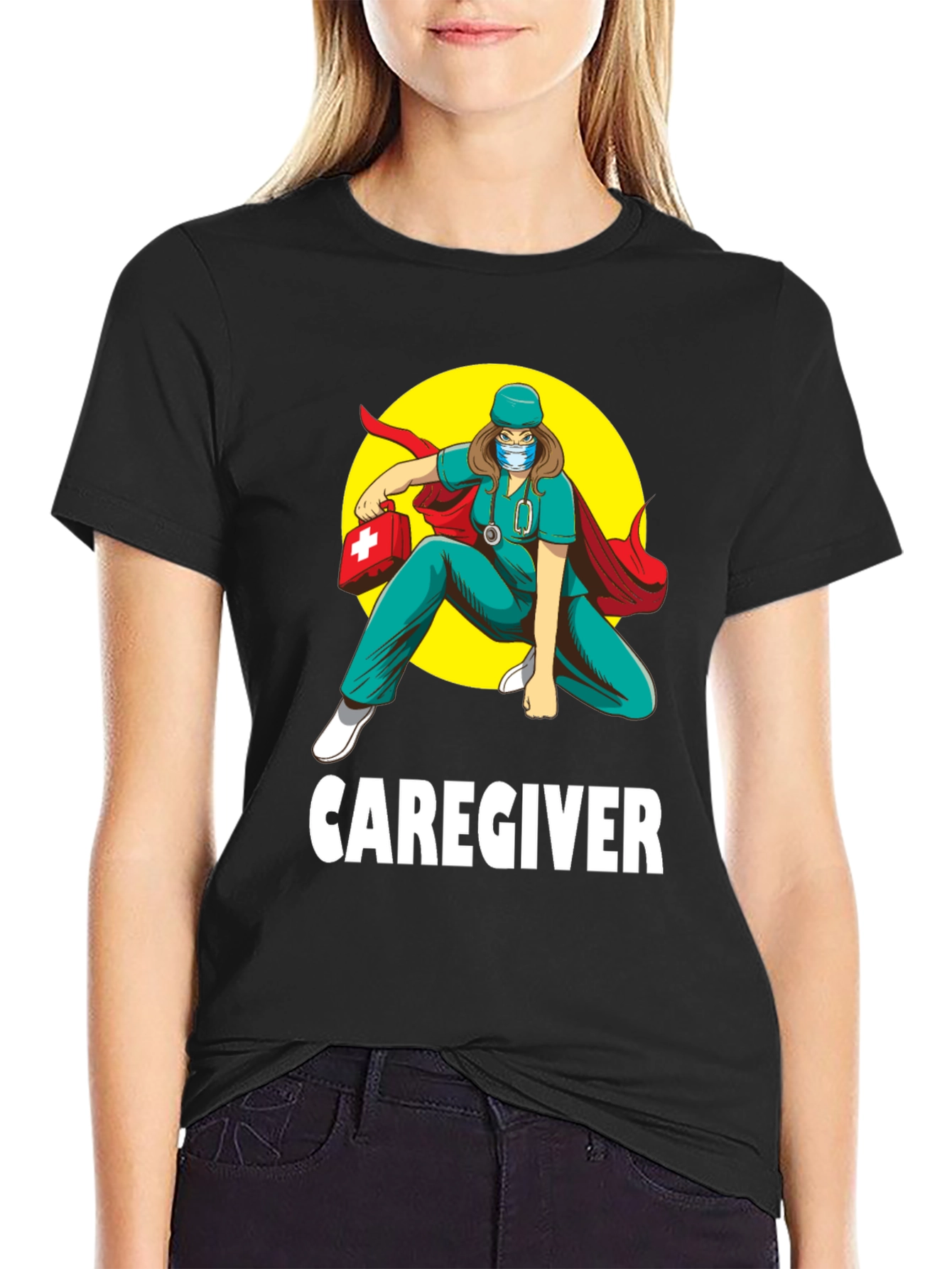 Caregiver Hero T-Shirt - Medical Superhero Tee