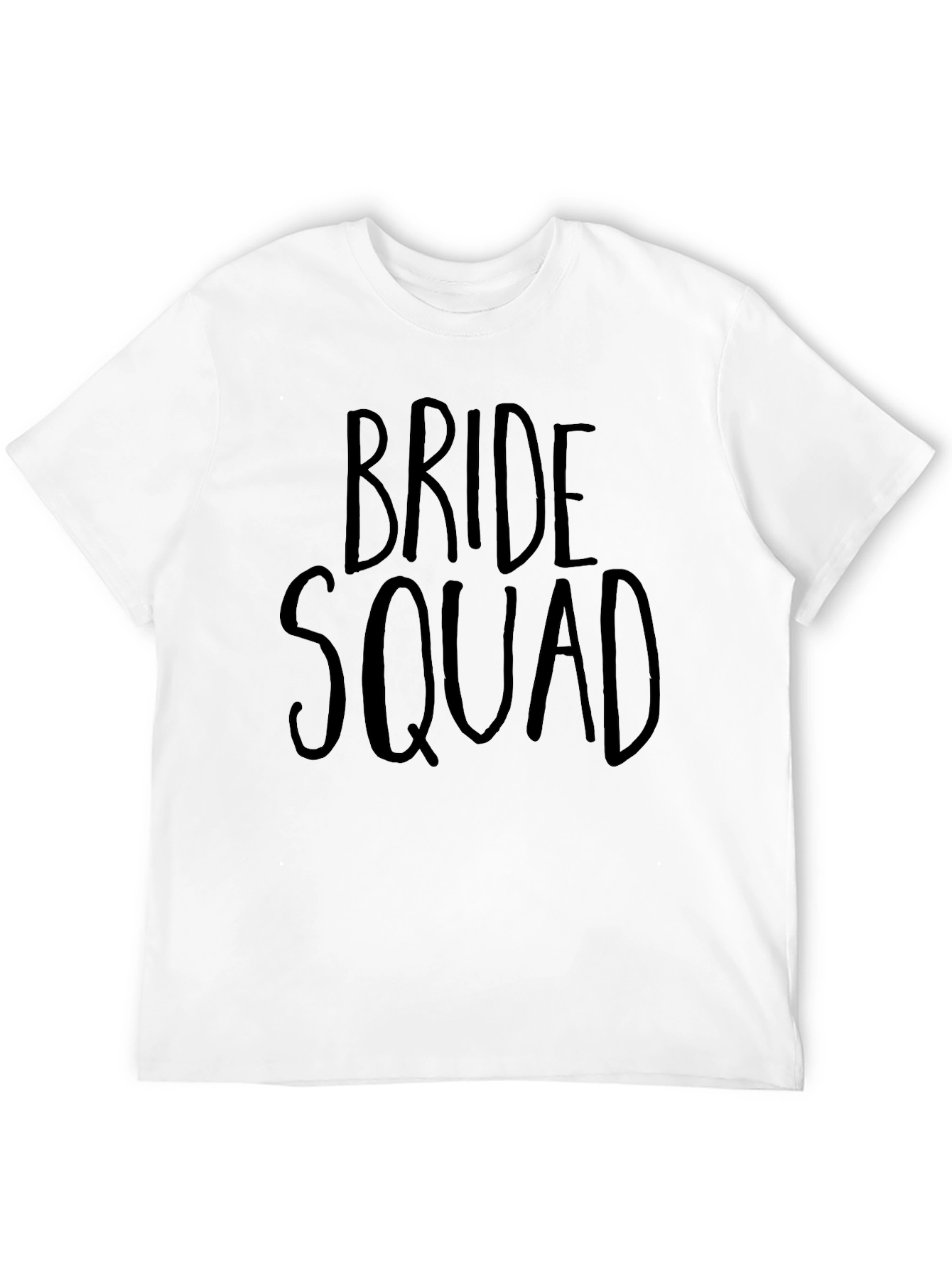 Bride Squad T-Shirt - Black Crew Neck Tee