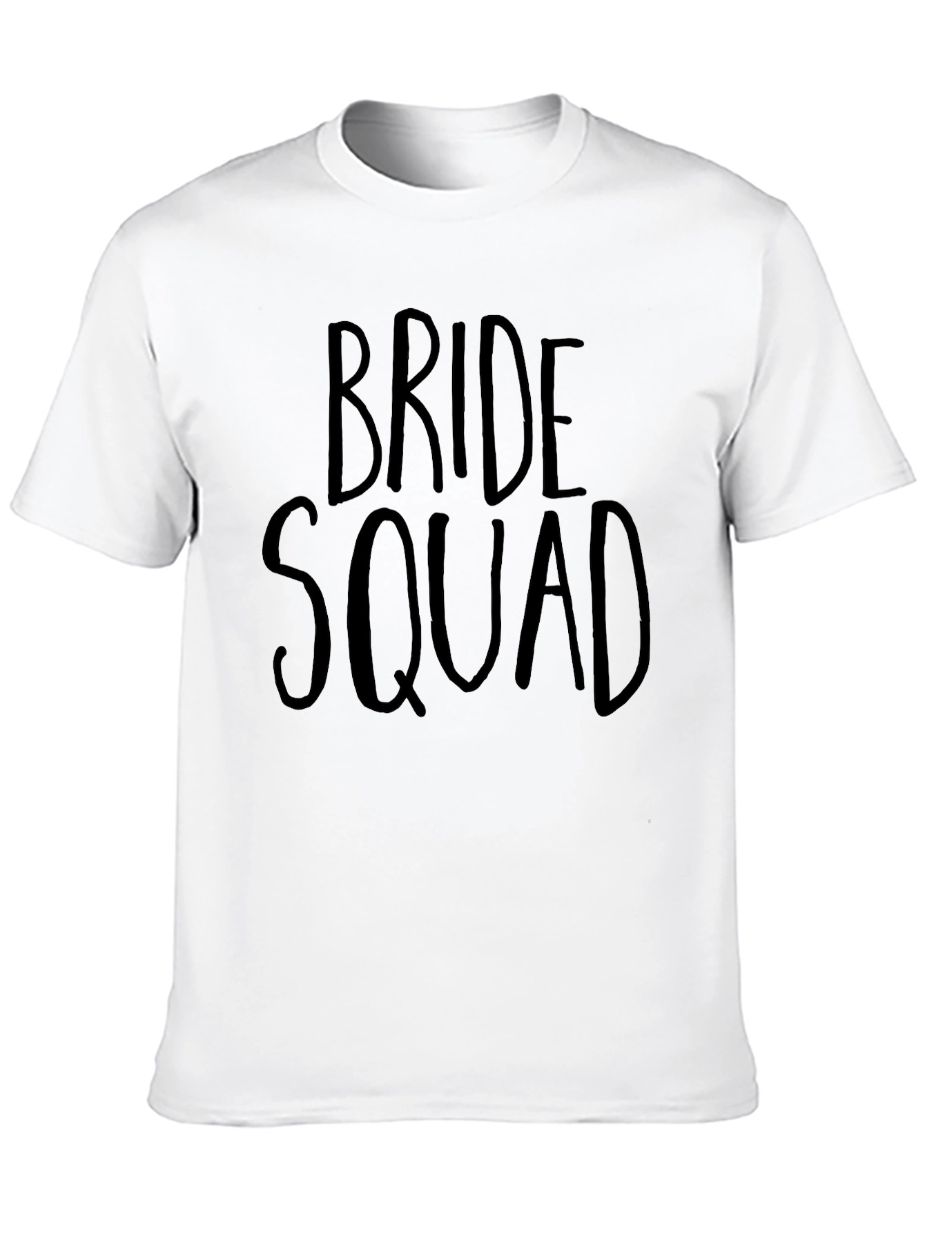 Bride Squad T-Shirt - Black Crew Neck Tee