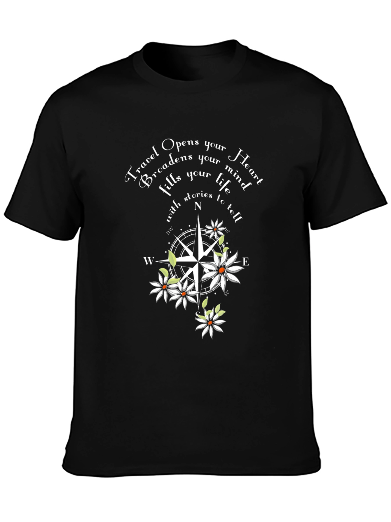 Travel Compass Graphic T-Shirt