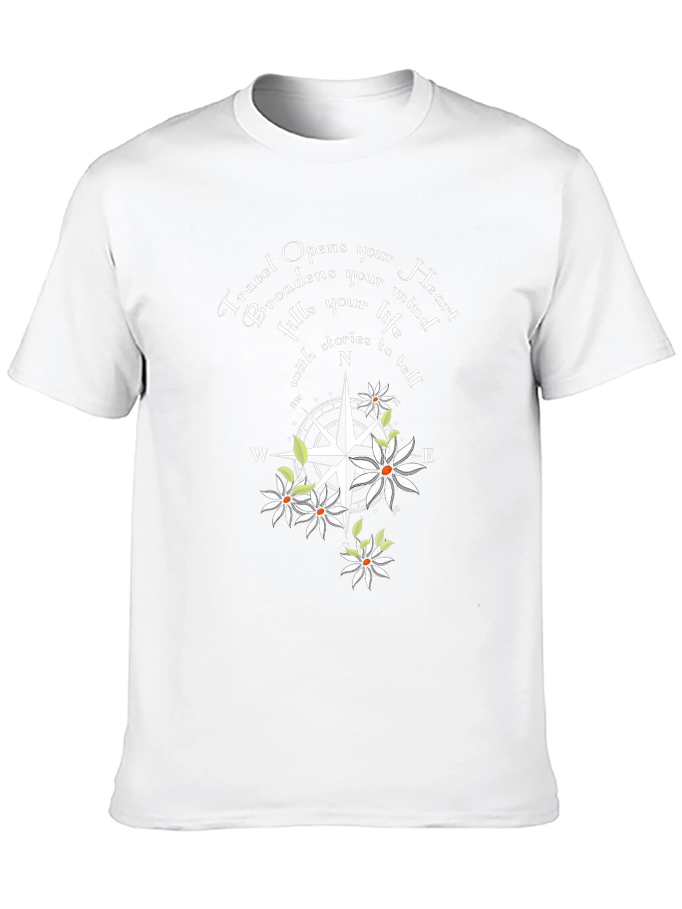 Travel Compass Graphic T-Shirt