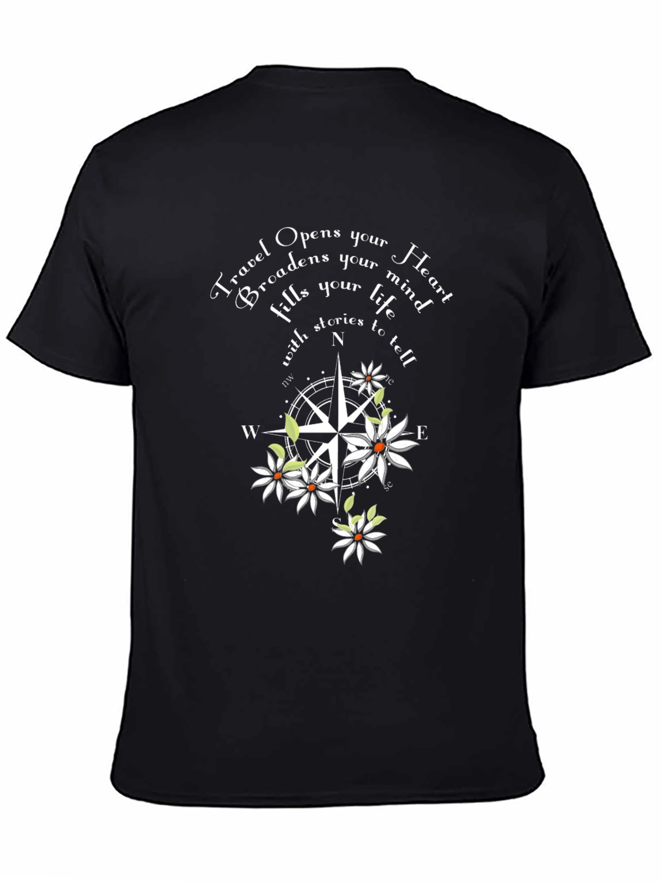 Travel Compass Graphic T-Shirt
