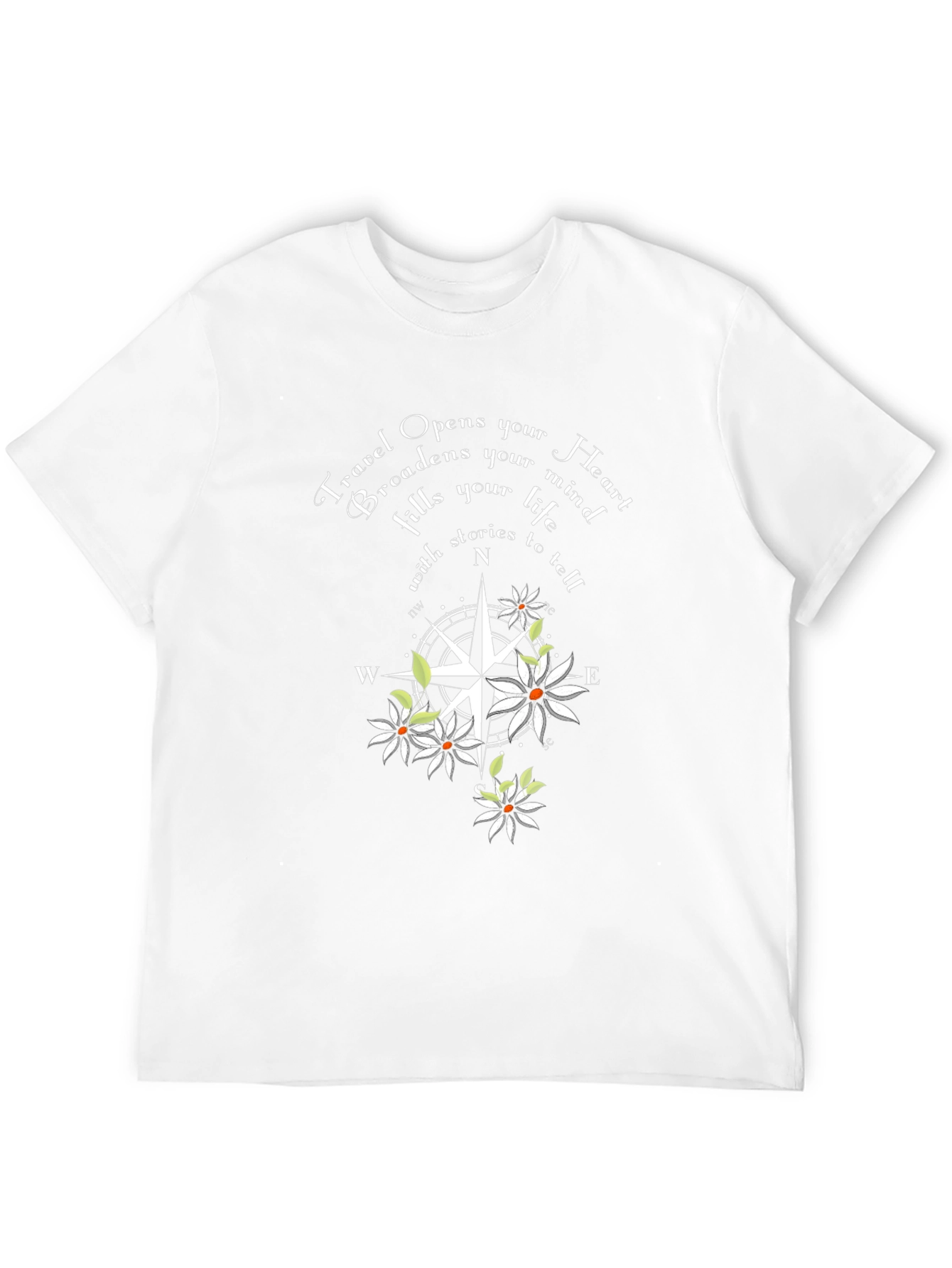 Travel Compass Graphic T-Shirt