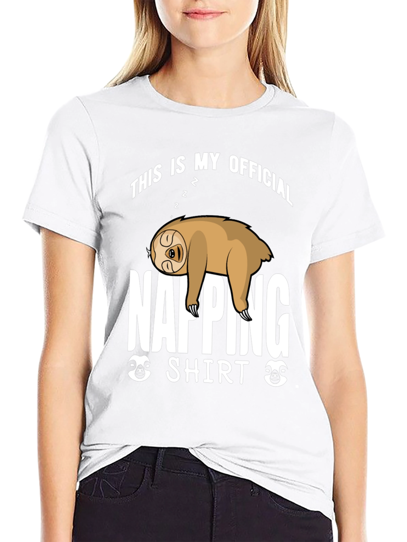 Napping Sloth Graphic T-Shirt - Official Napping Shirt