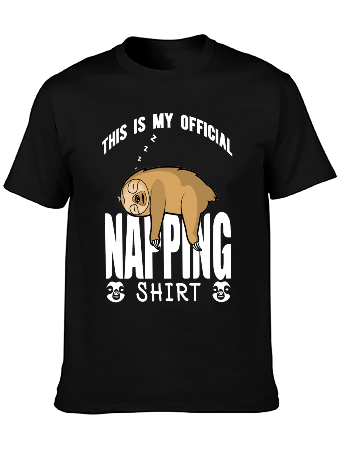 Napping Sloth Graphic T-Shirt - Official Napping Shirt