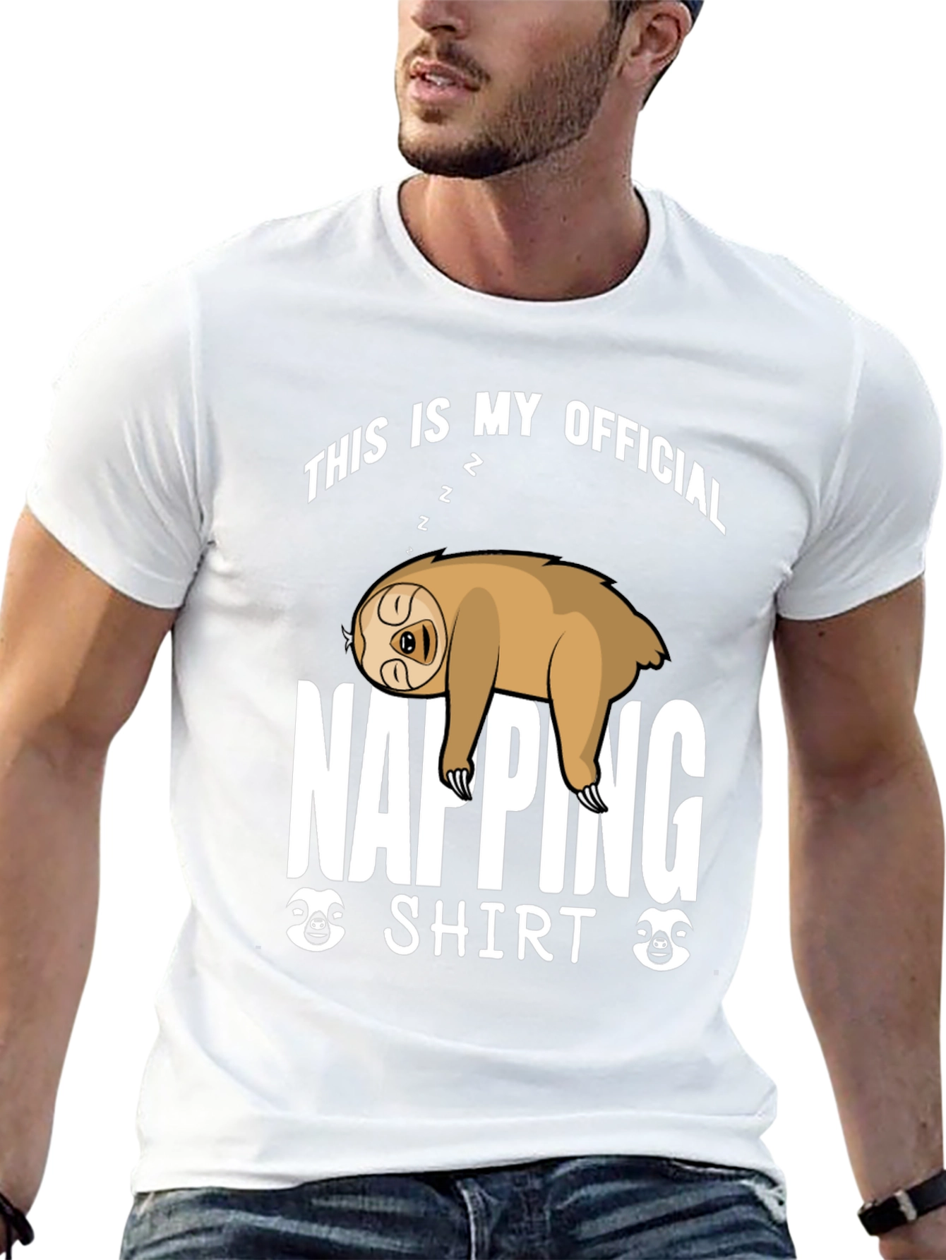 Napping Sloth Graphic T-Shirt - Official Napping Shirt
