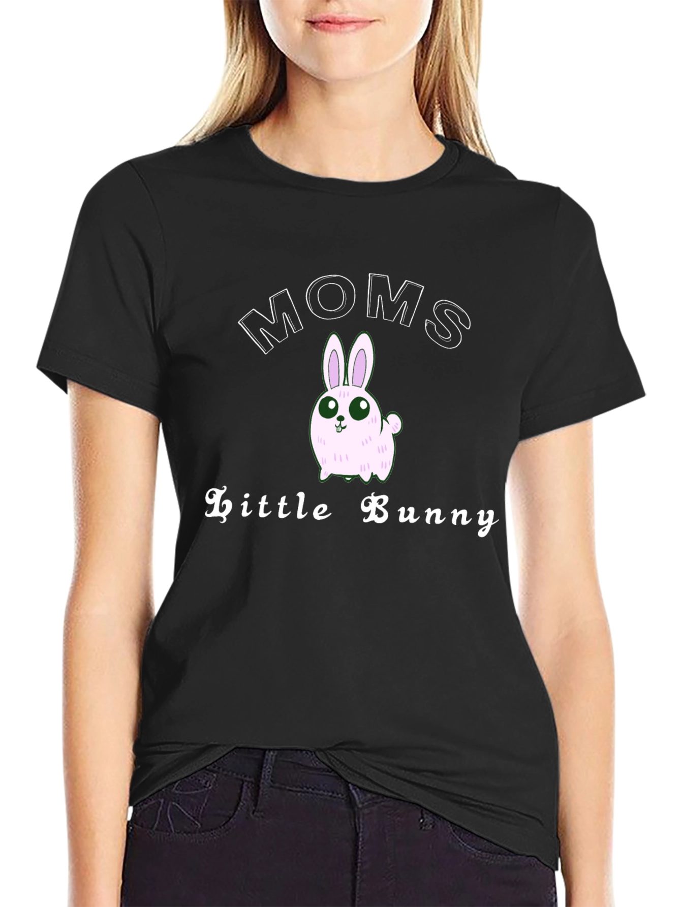 Moms Little Bunny T-Shirt - Cute Easter Gift