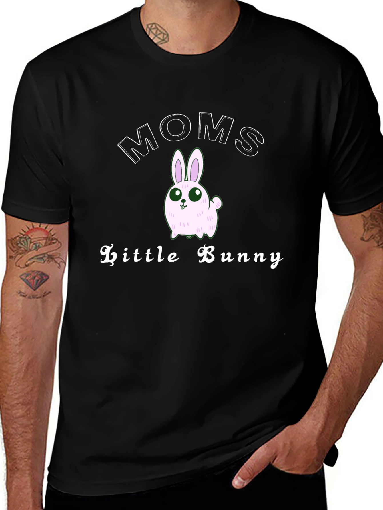 Moms Little Bunny T-Shirt - Cute Easter Gift