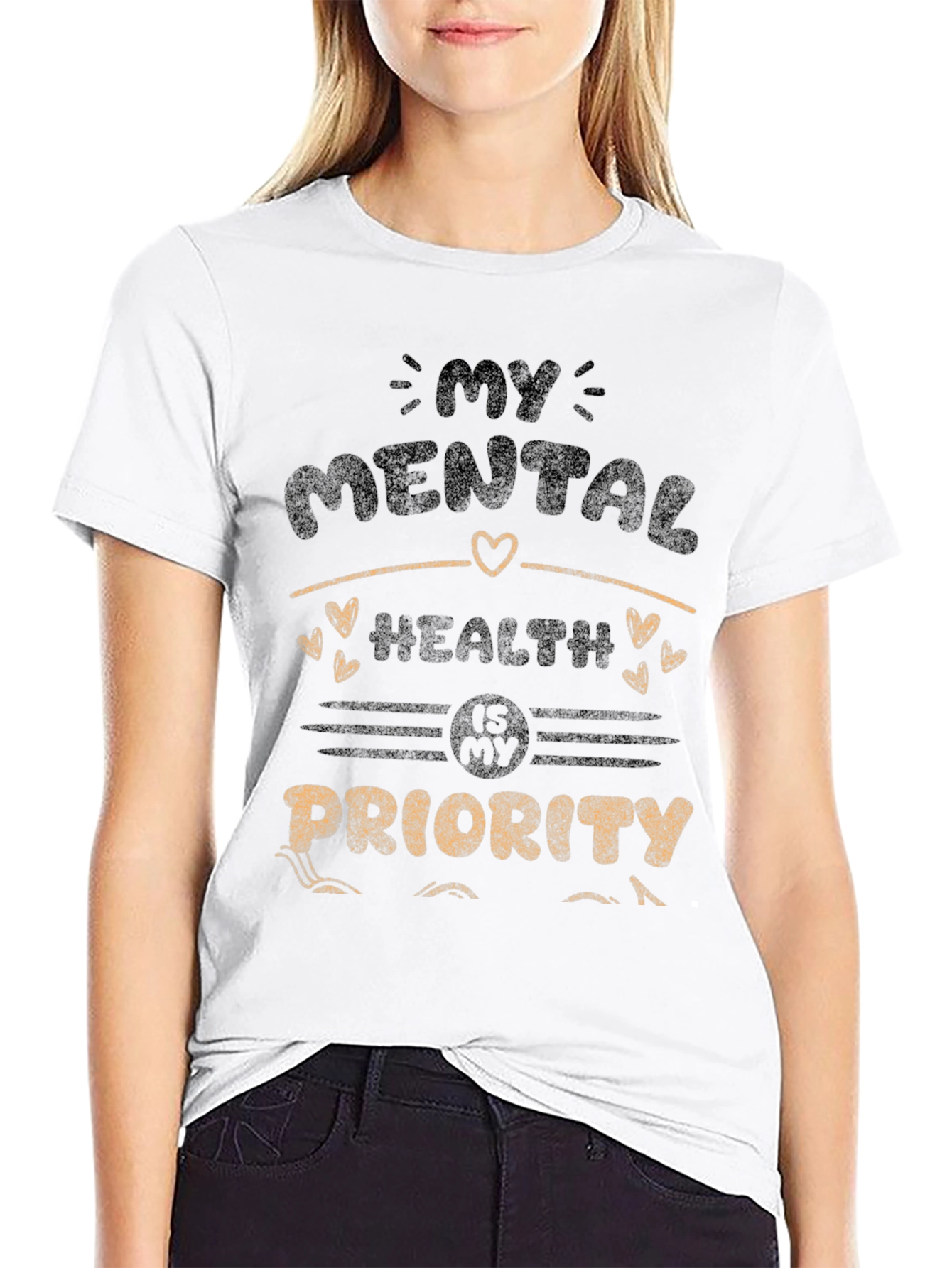 Mental Health Priority Graphic T-Shirt